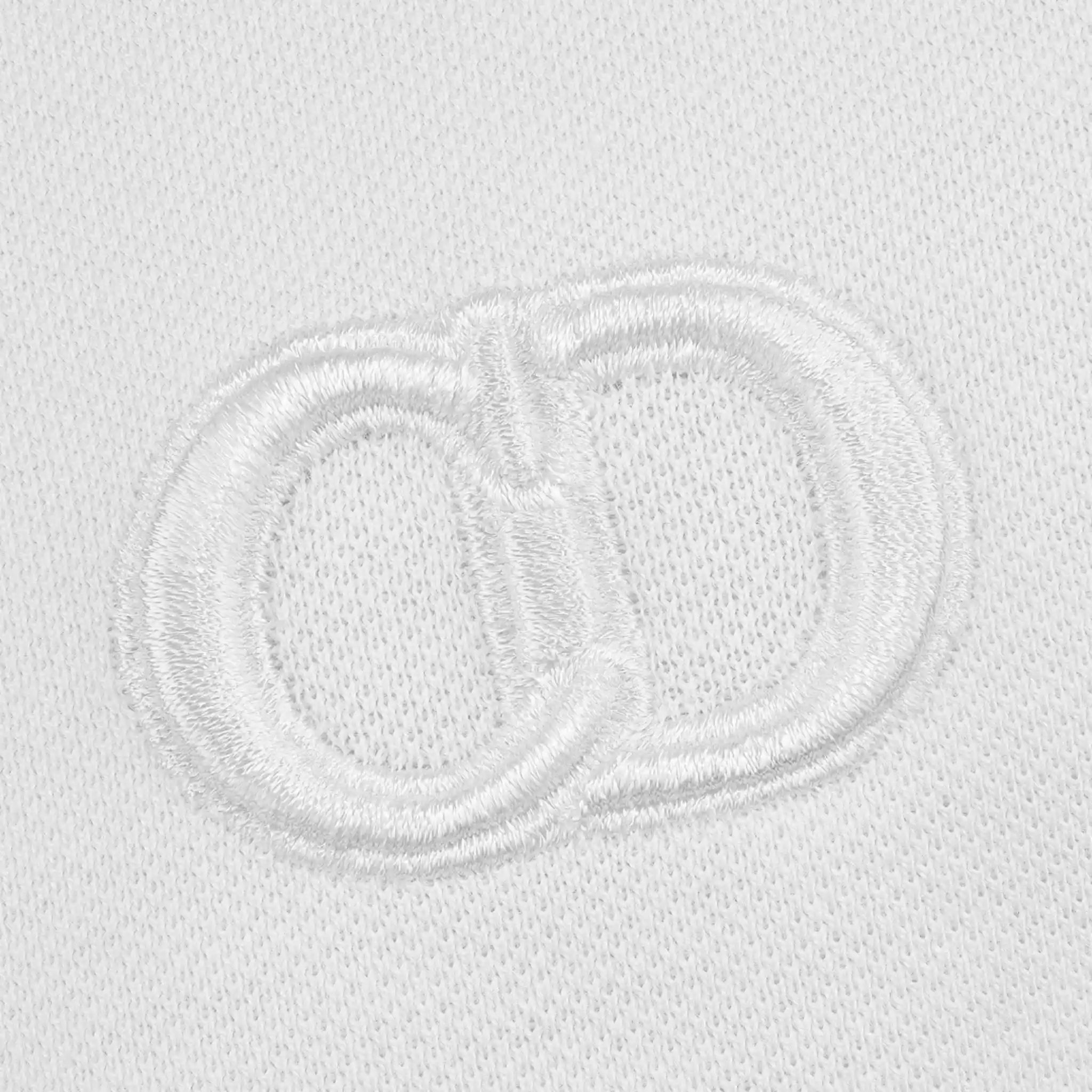 CD Icon Polo Shirt White Cotton Piqué