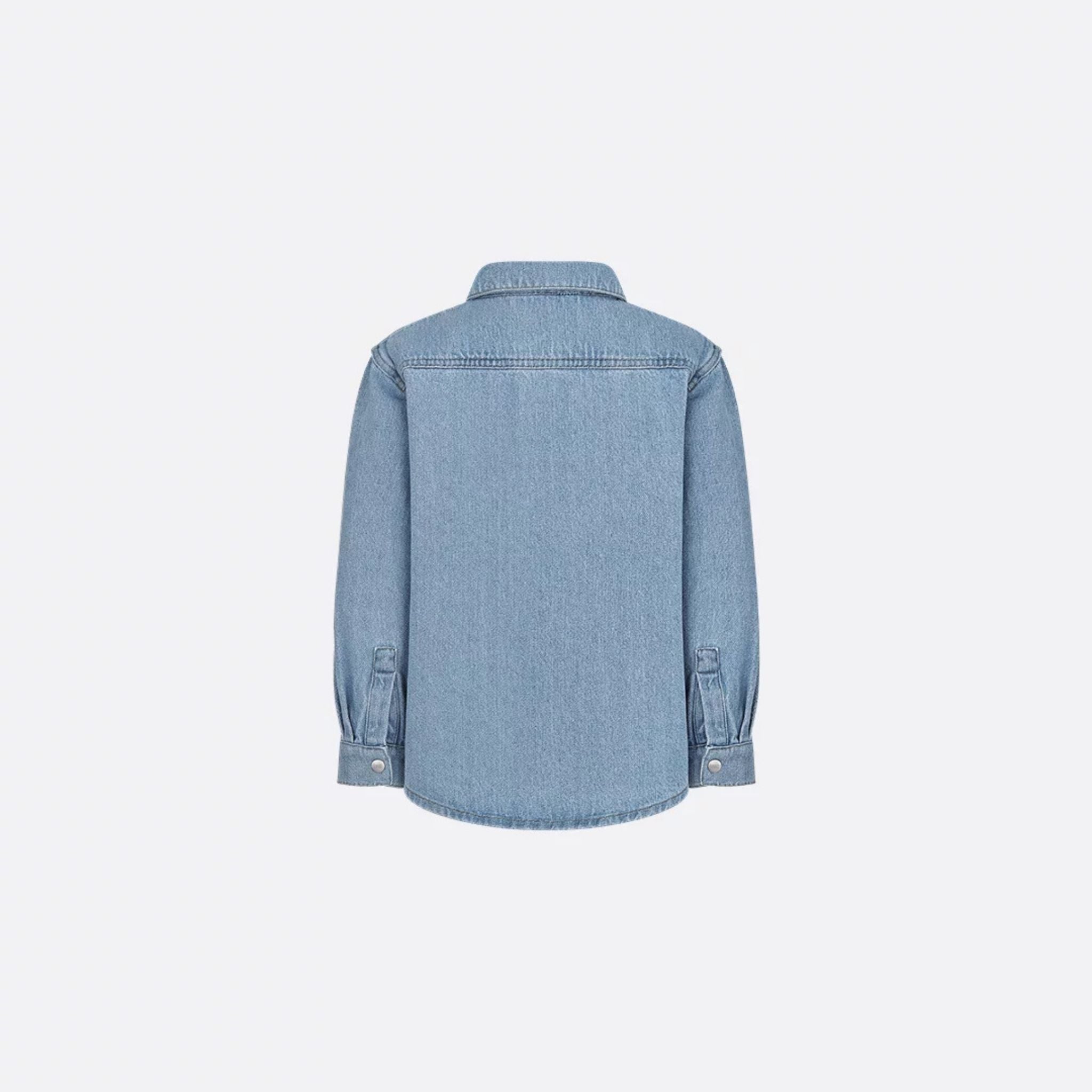 Kids Shirt Blue Cotton Denim