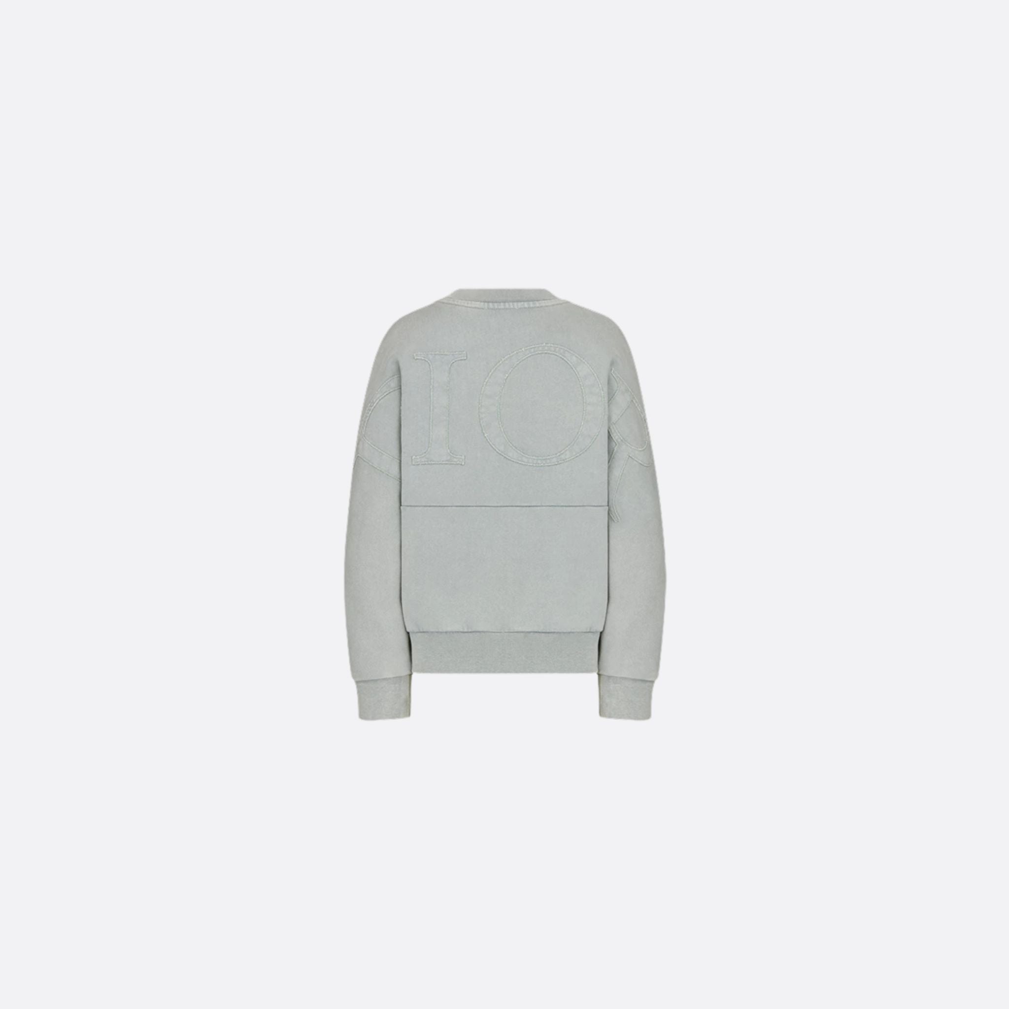 Kids Sweatshirt Gray-Blue Cotton Fleece