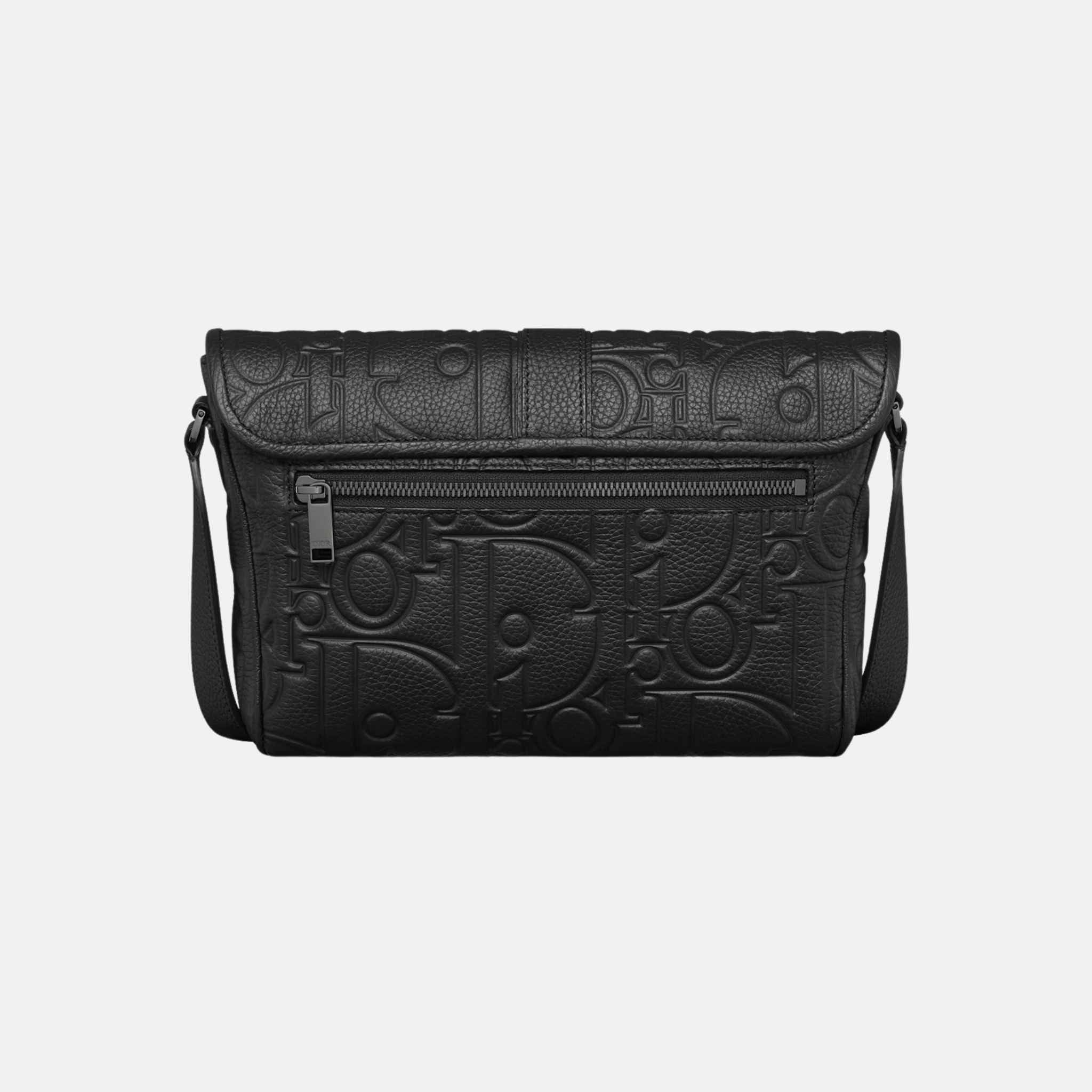 Medium Daily Messenger Bag With Flap in Grained Calfskin