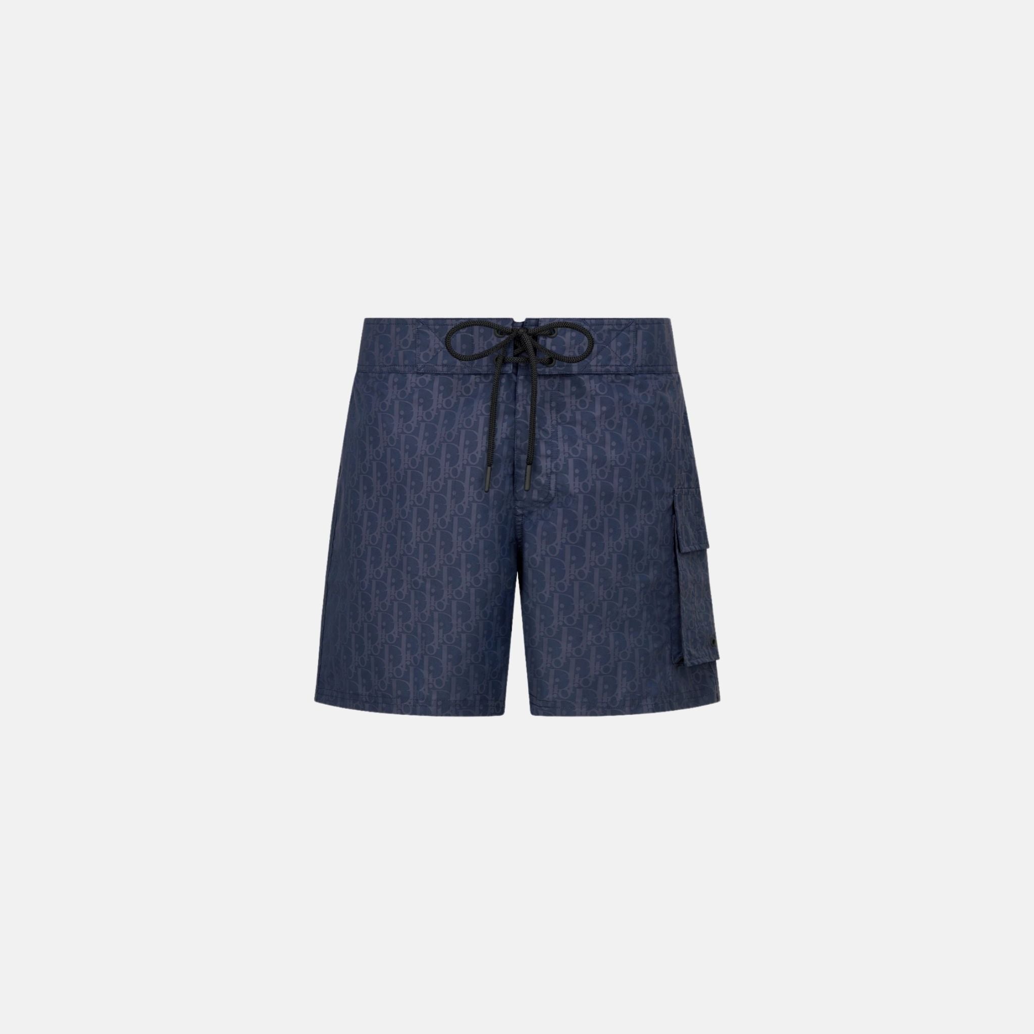 Oblique Swim Shorts In Technical Fabric