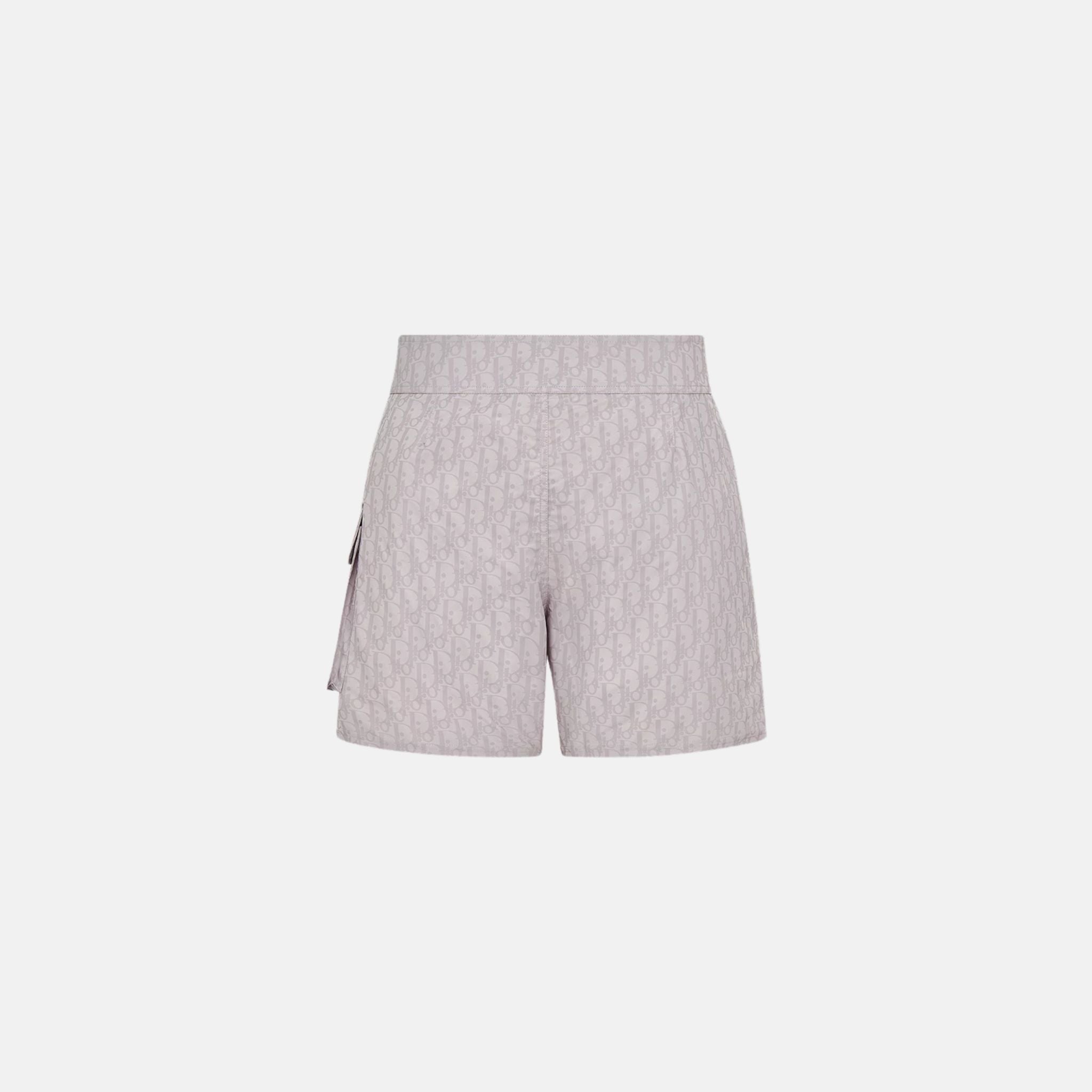 Oblique Swim Shorts In Technical Fabric