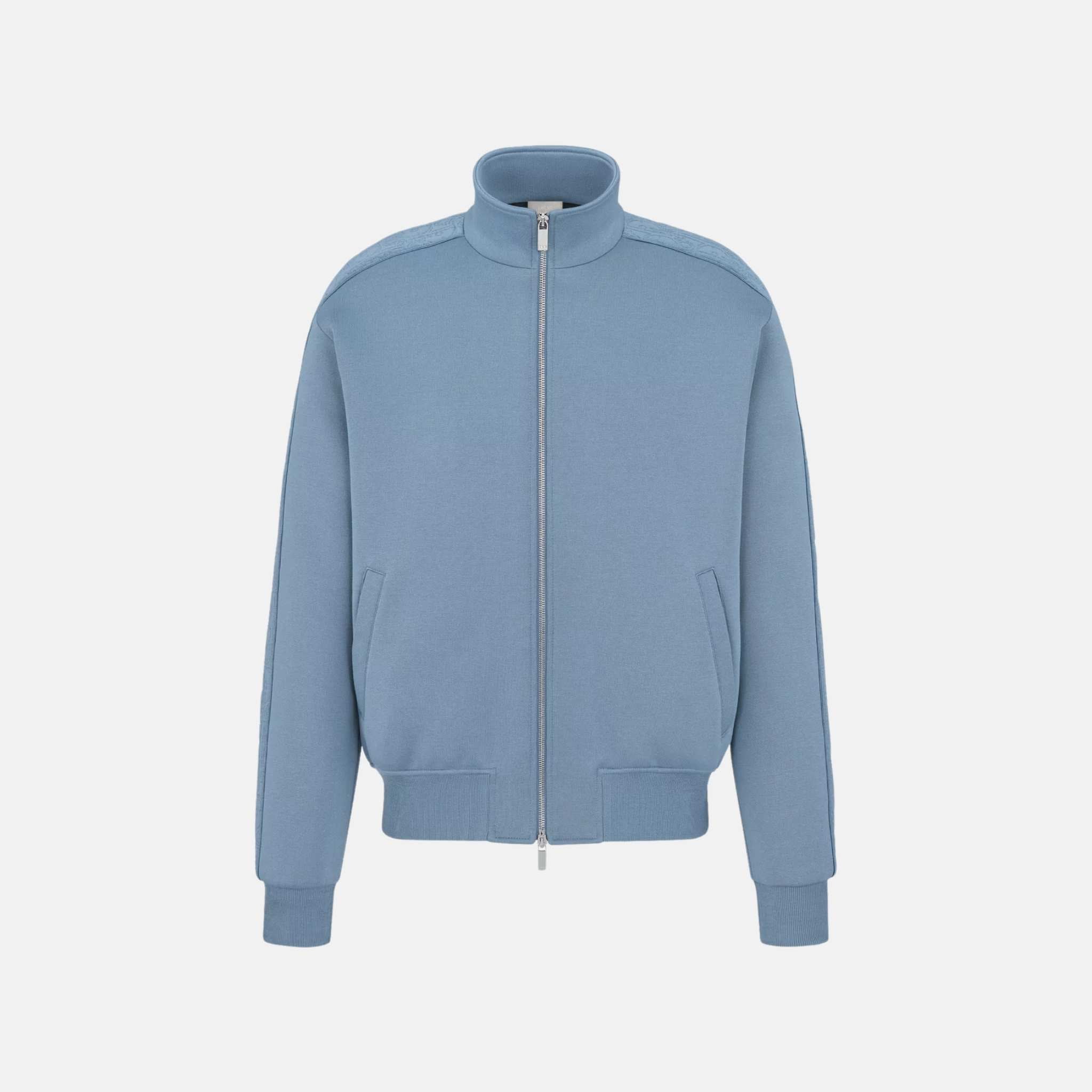 Oblique Track Jacket In Cotton Blend Jersey