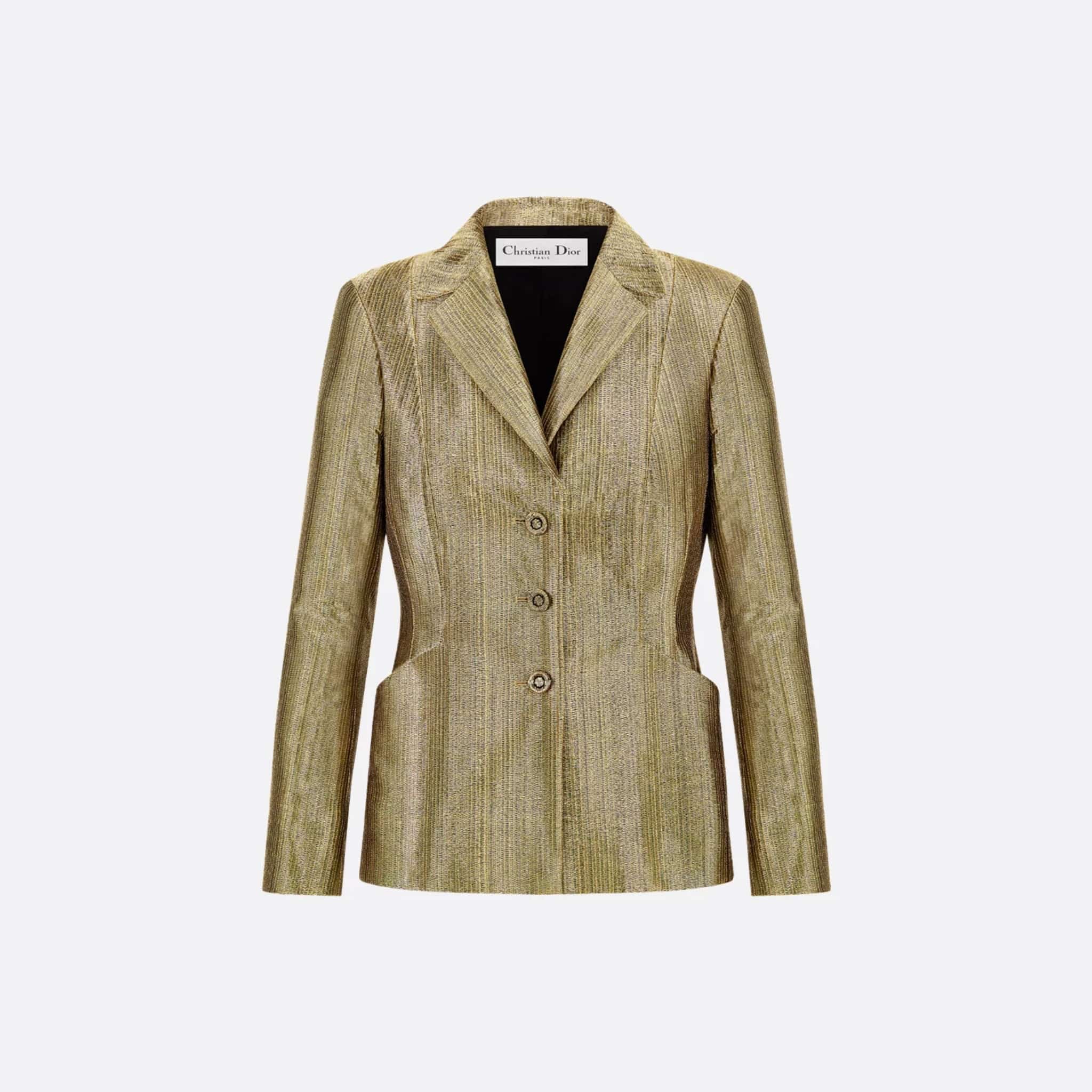 Or Bar Jacket Gold-Tone Technical Fabric