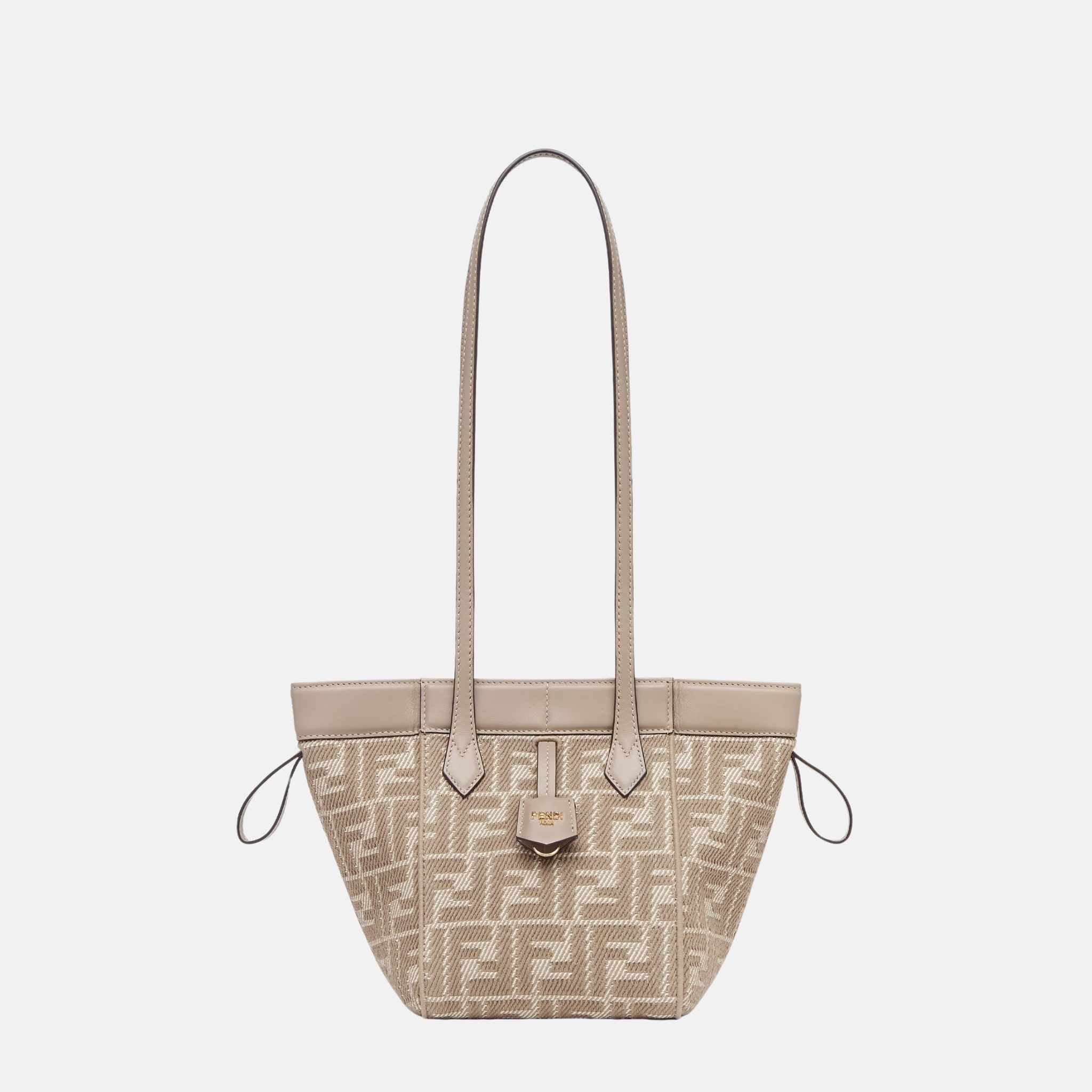 Origami Mini Bag In Denim Effect FF Jacquard
