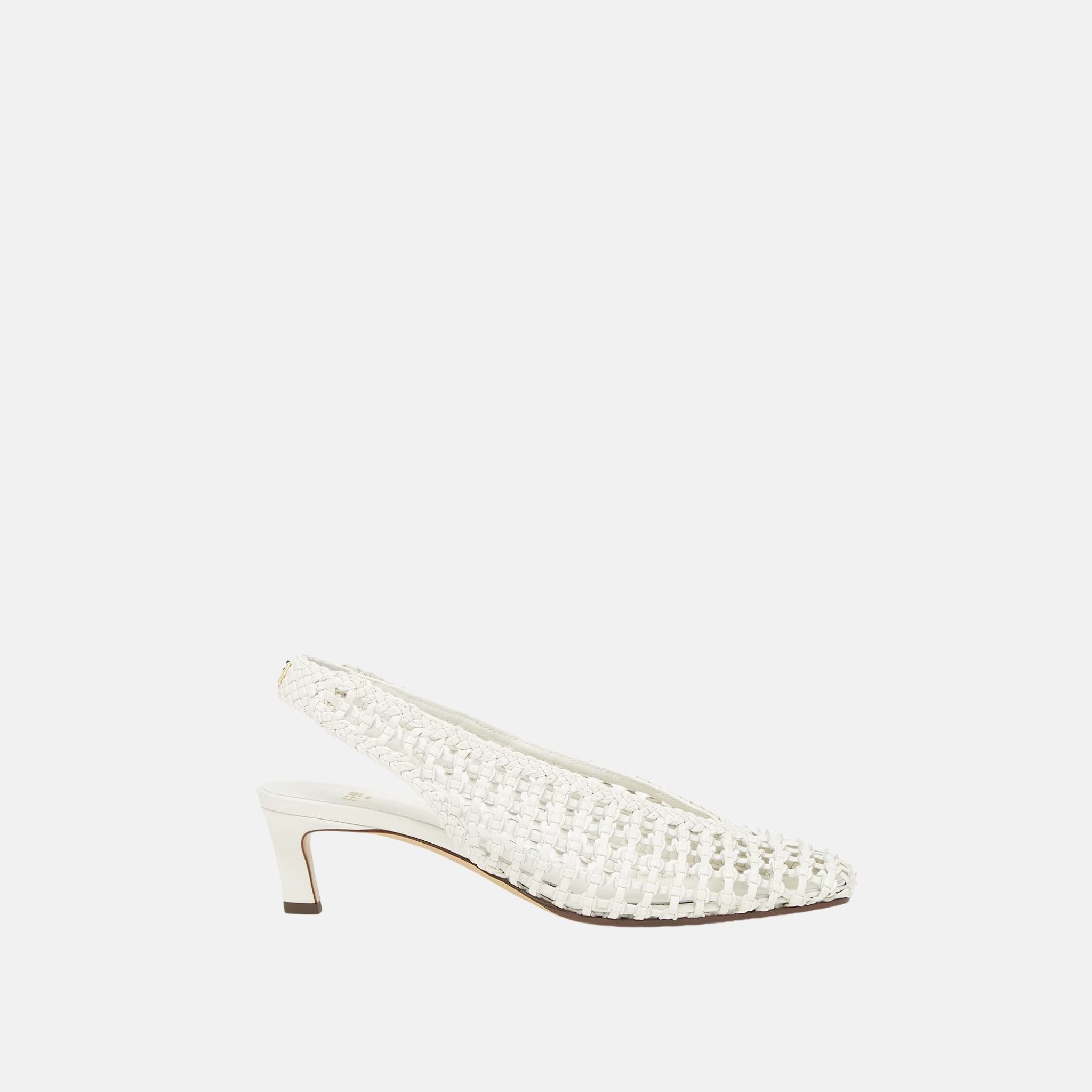 Slingbacks Leather Low Heeled