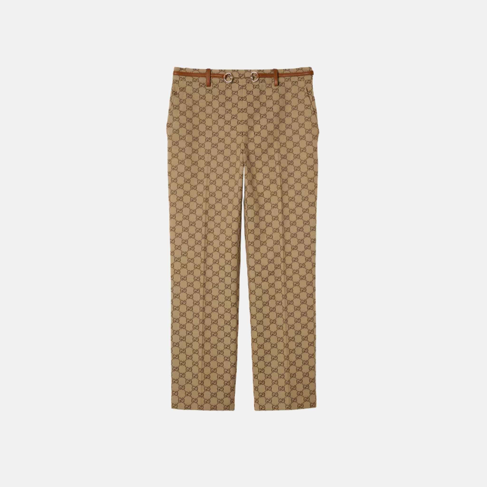 GG Canvas Trousers With Horsebit