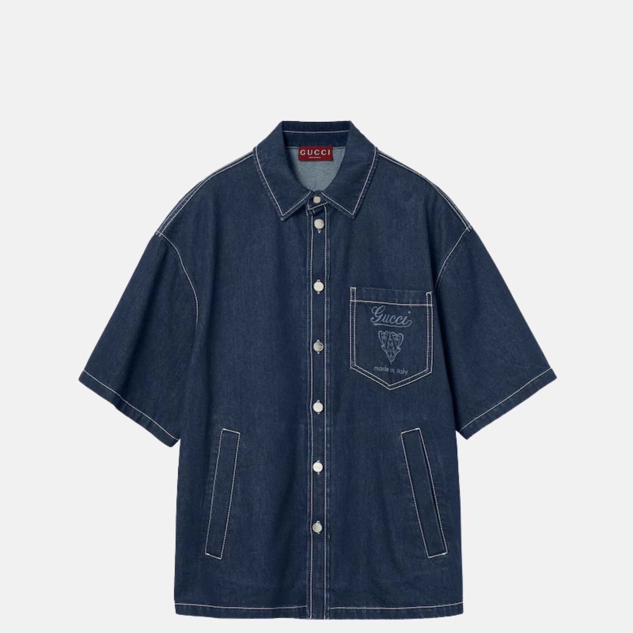 Lasered Denim Shirt