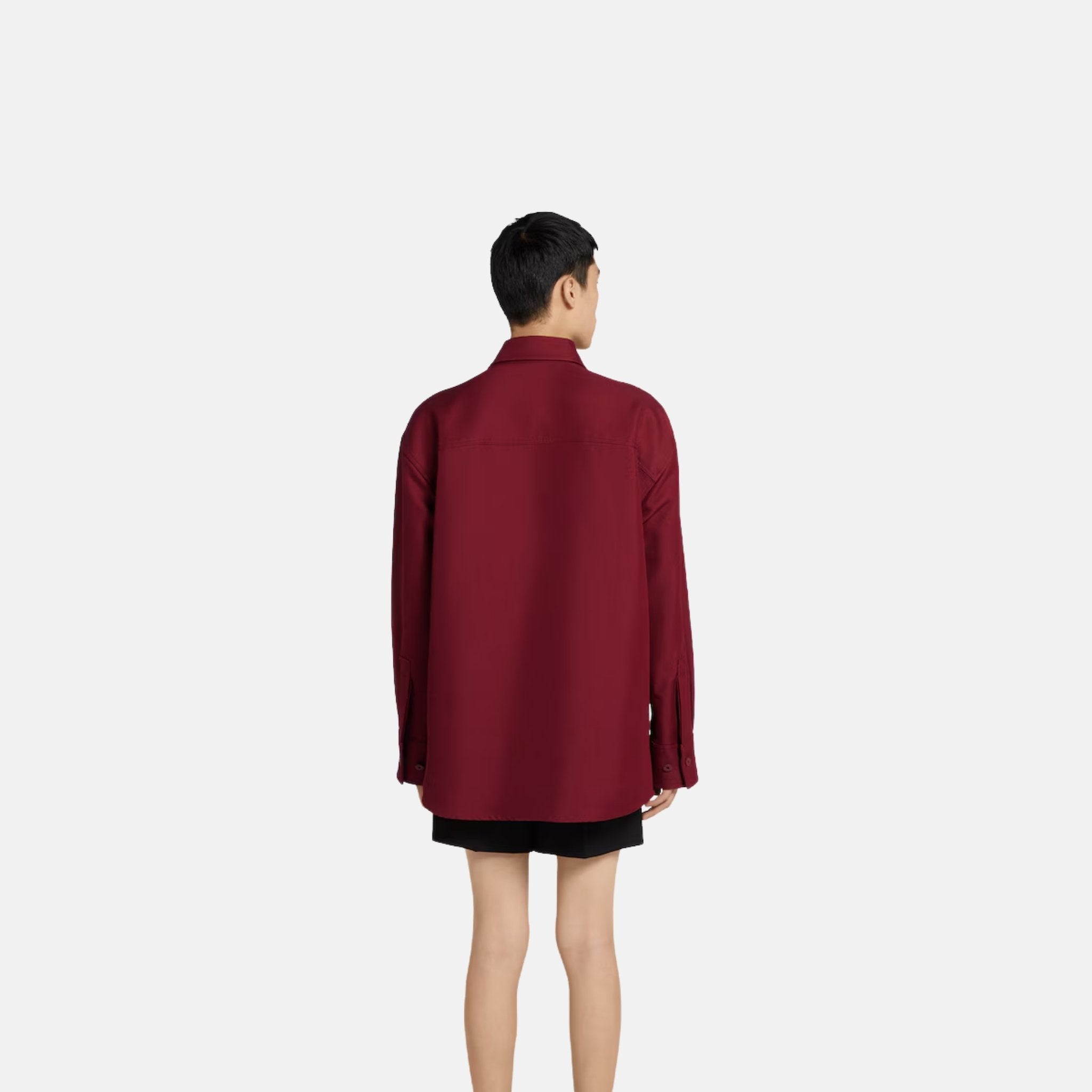 Oversize Shirt In Cotton Blend Gabardine