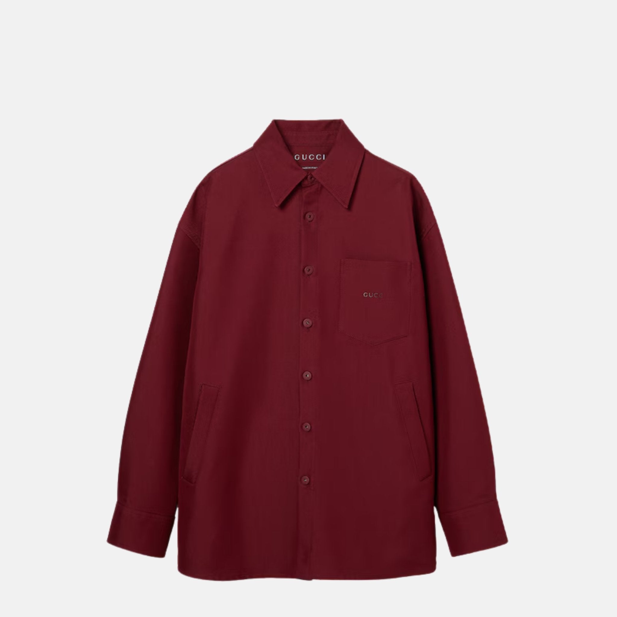 Oversize Shirt In Cotton Blend Gabardine