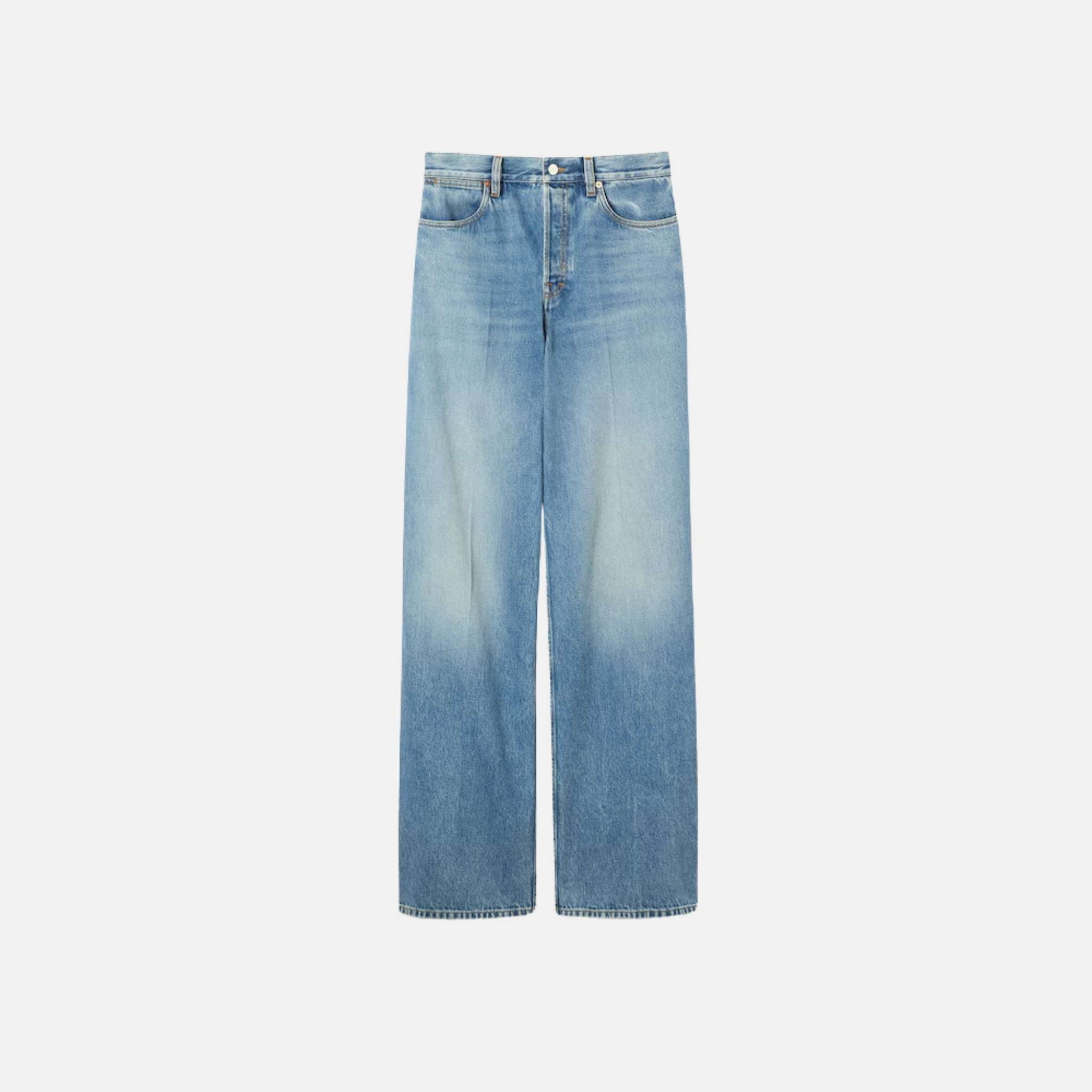 Wide Leg Denim Pants