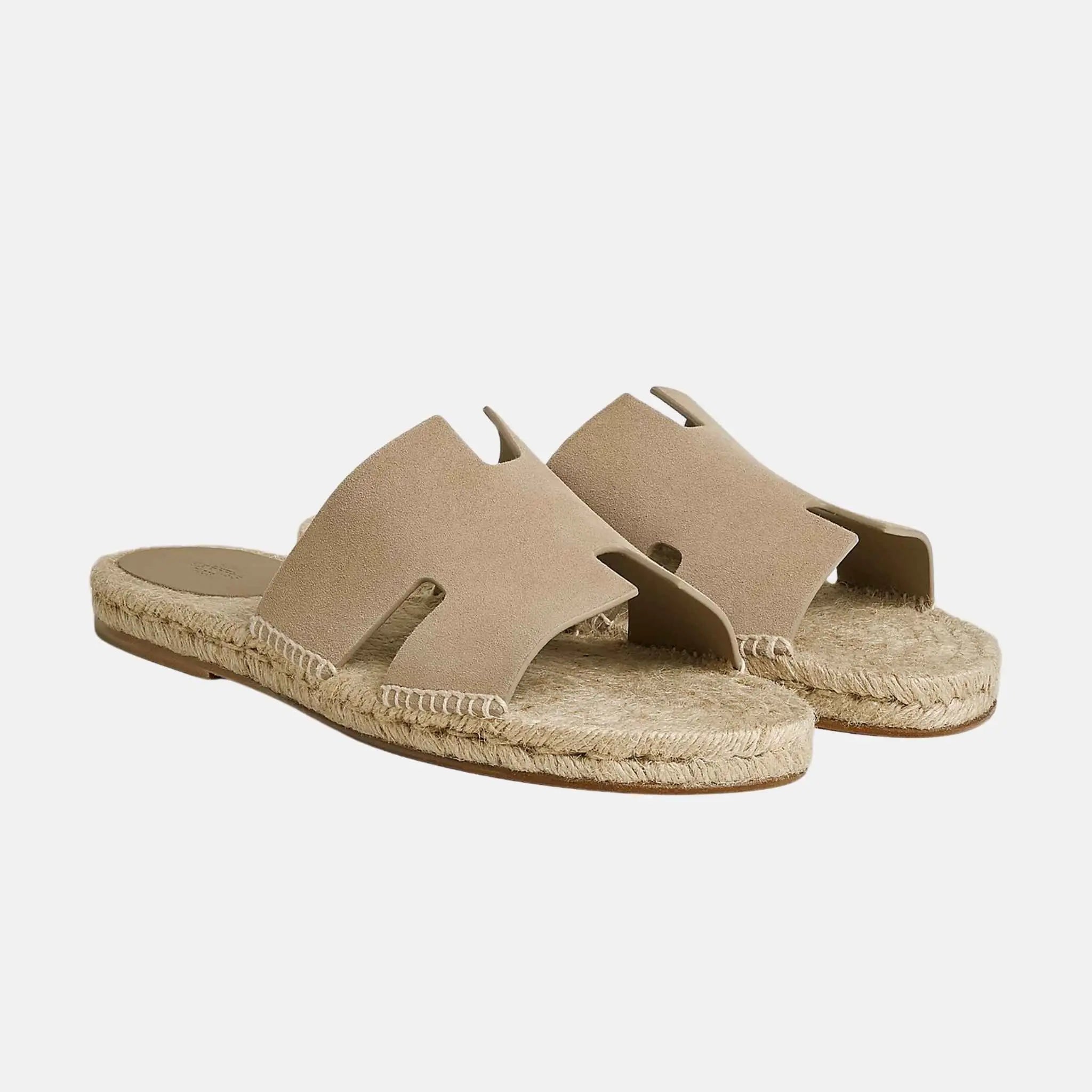 Antigua Espadrille In Suede Goatskin