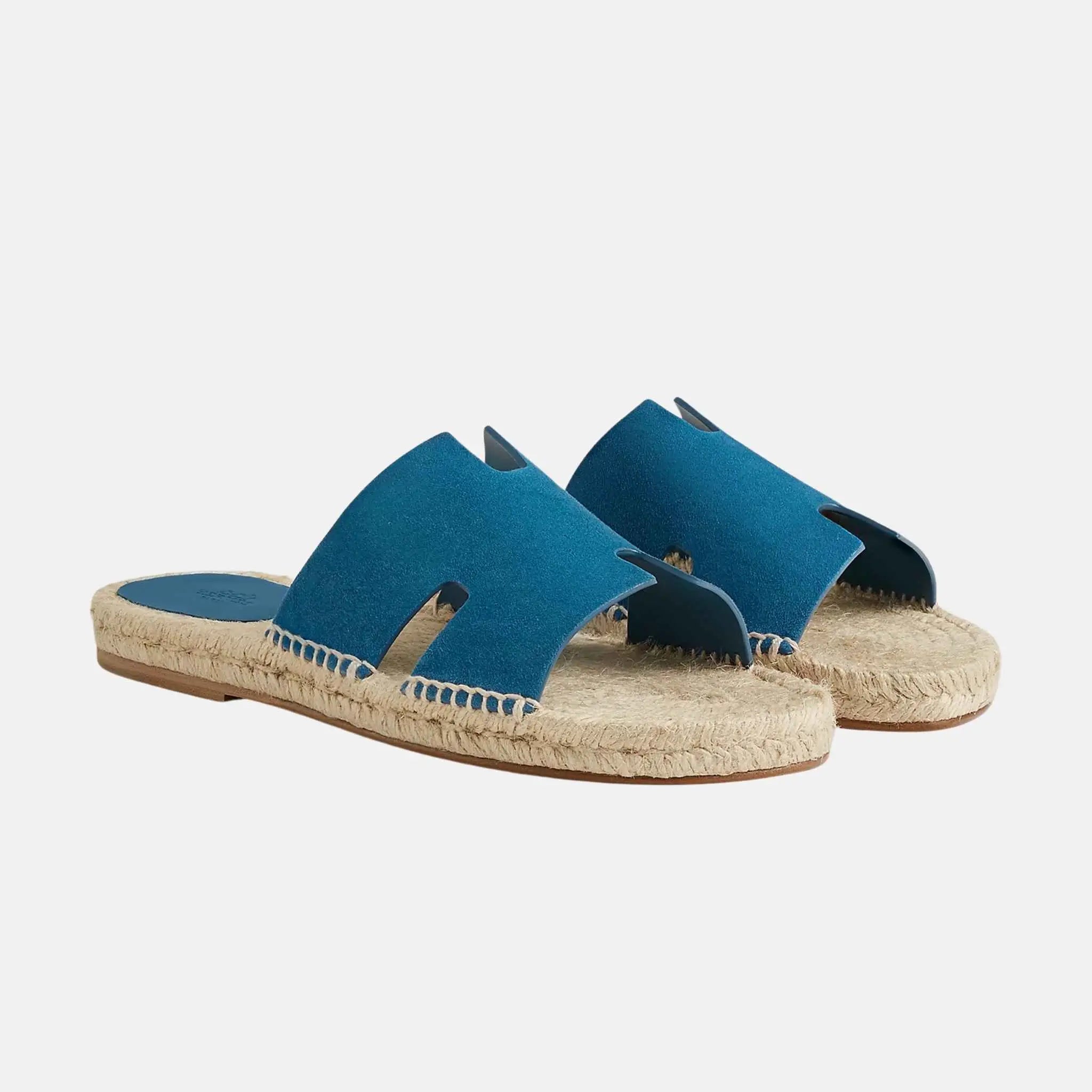 Antigua Espadrille In Suede Goatskin