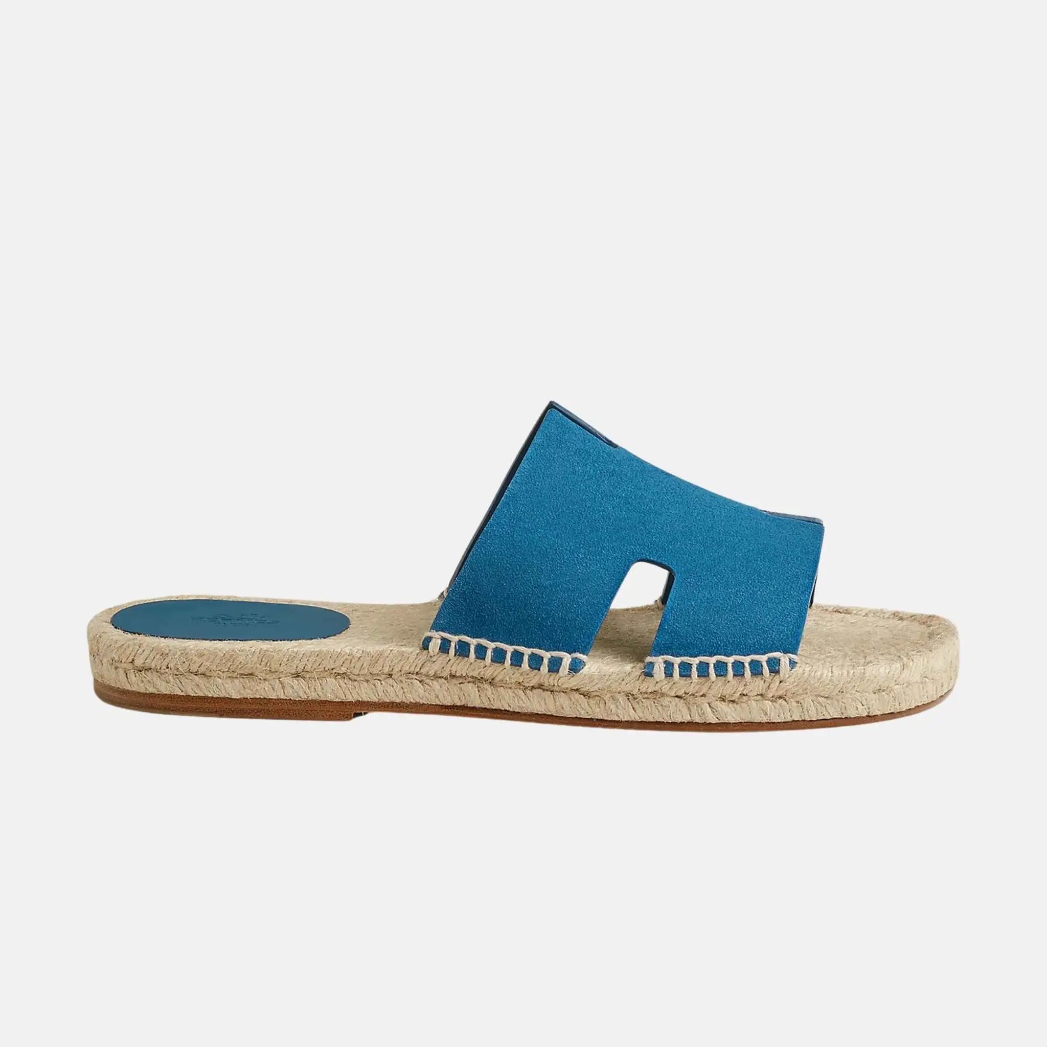 Antigua Espadrille In Suede Goatskin
