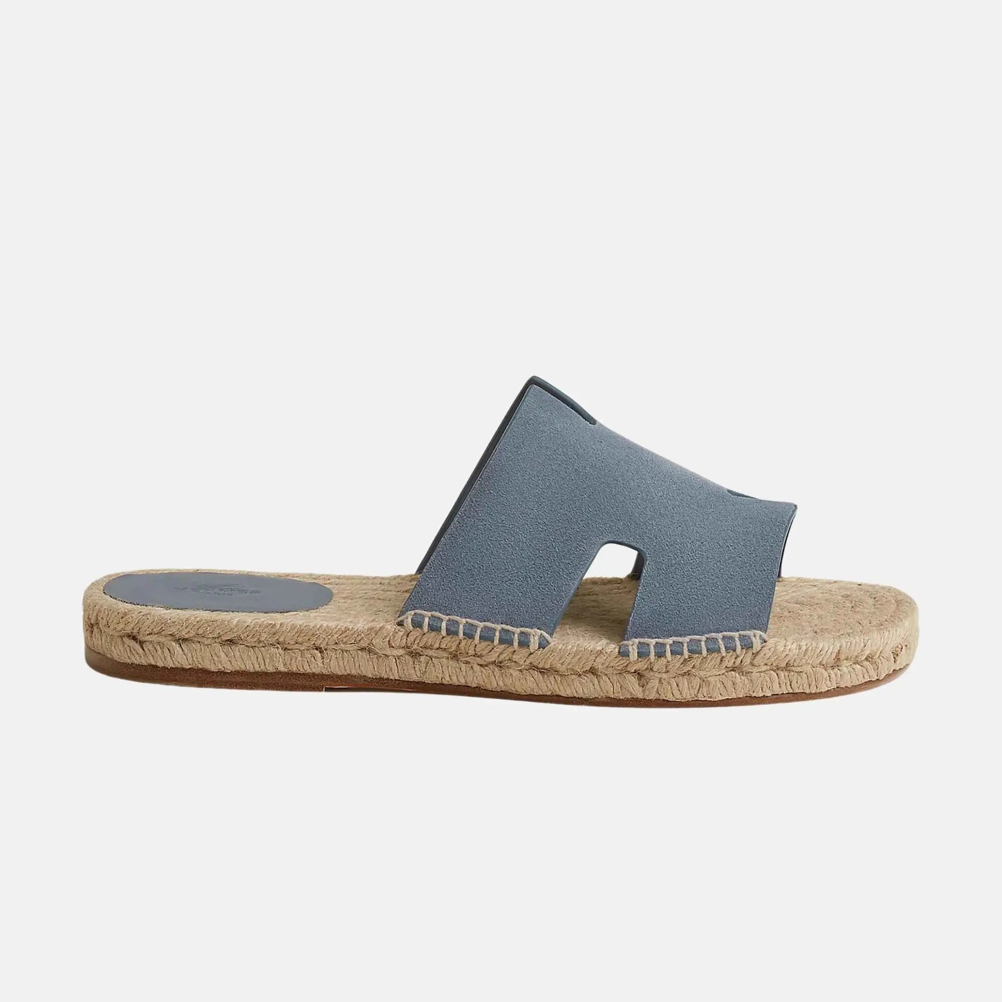Antigua Espadrille In Suede Goatskin