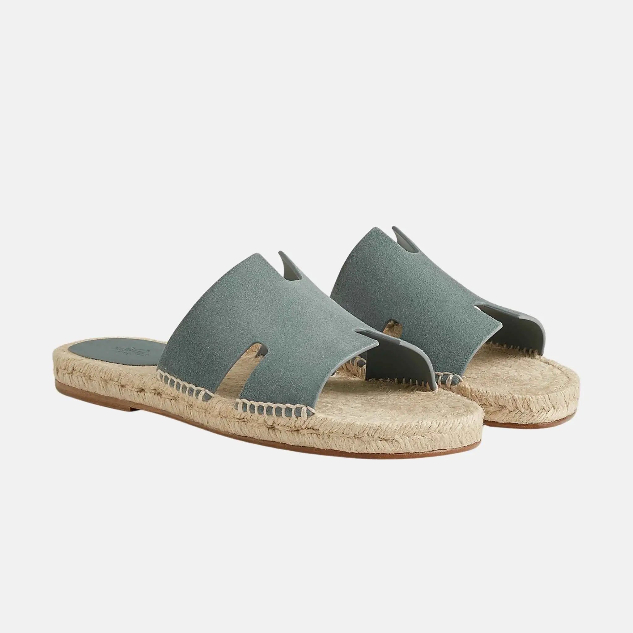 Antigua Espadrille In Suede Goatskin