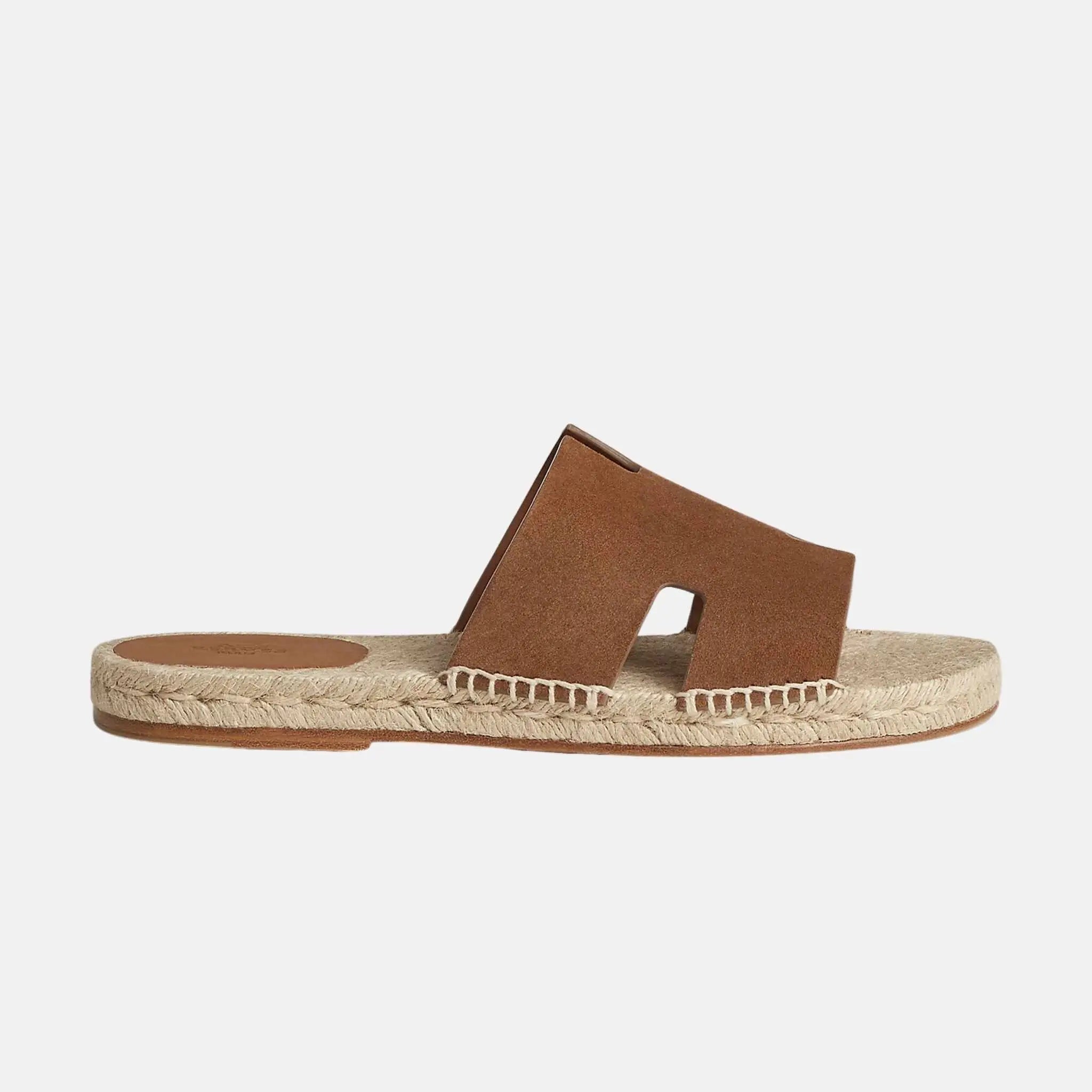 Antigua Espadrille In Suede Goatskin