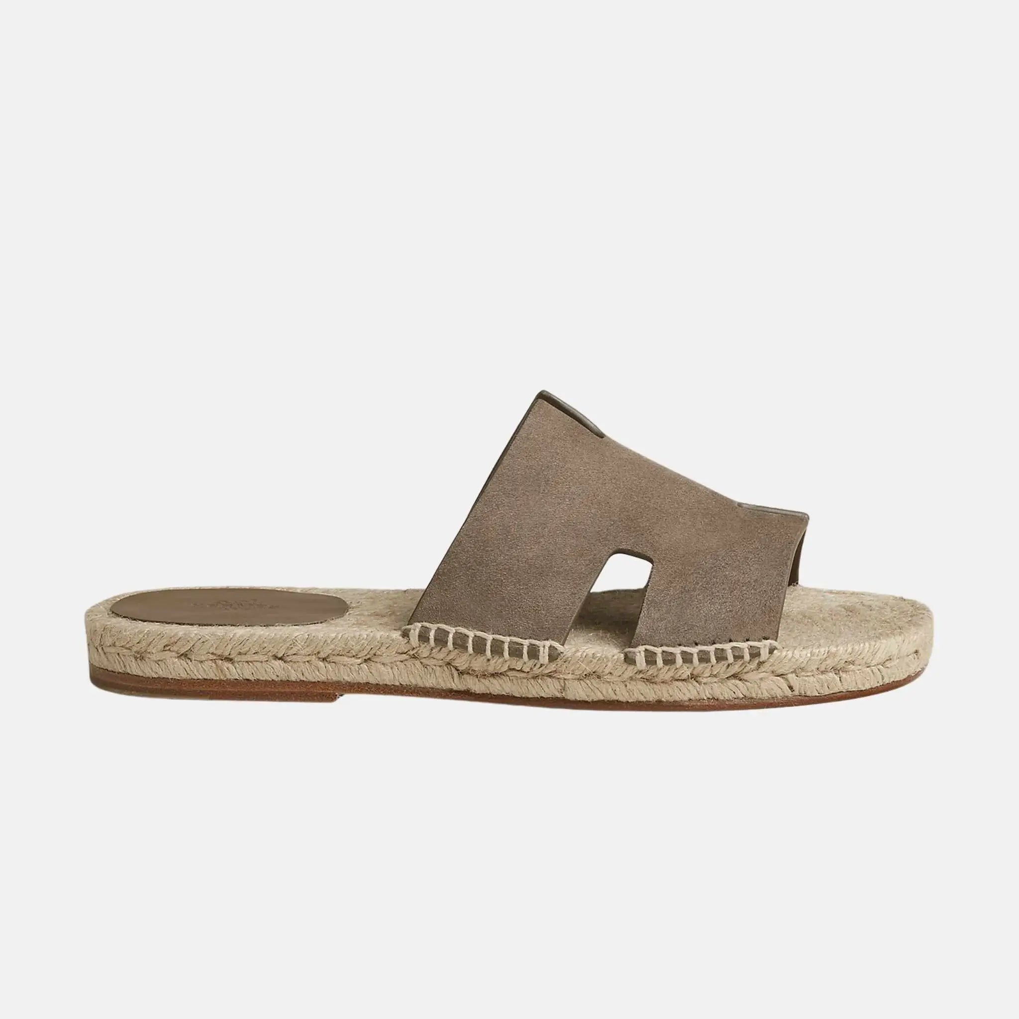 Antigua Espadrille In Suede Goatskin