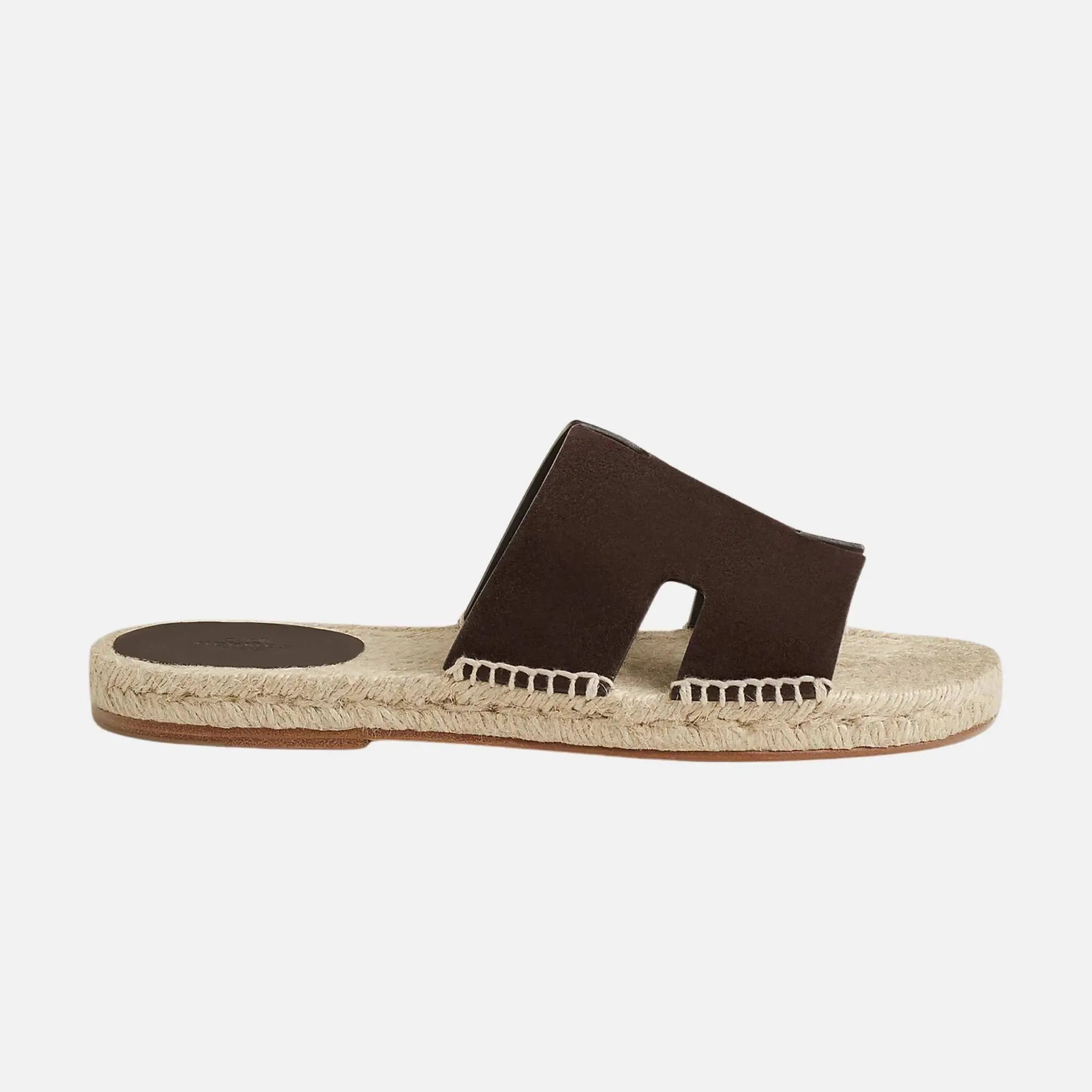 Antigua Espadrille In Suede Goatskin