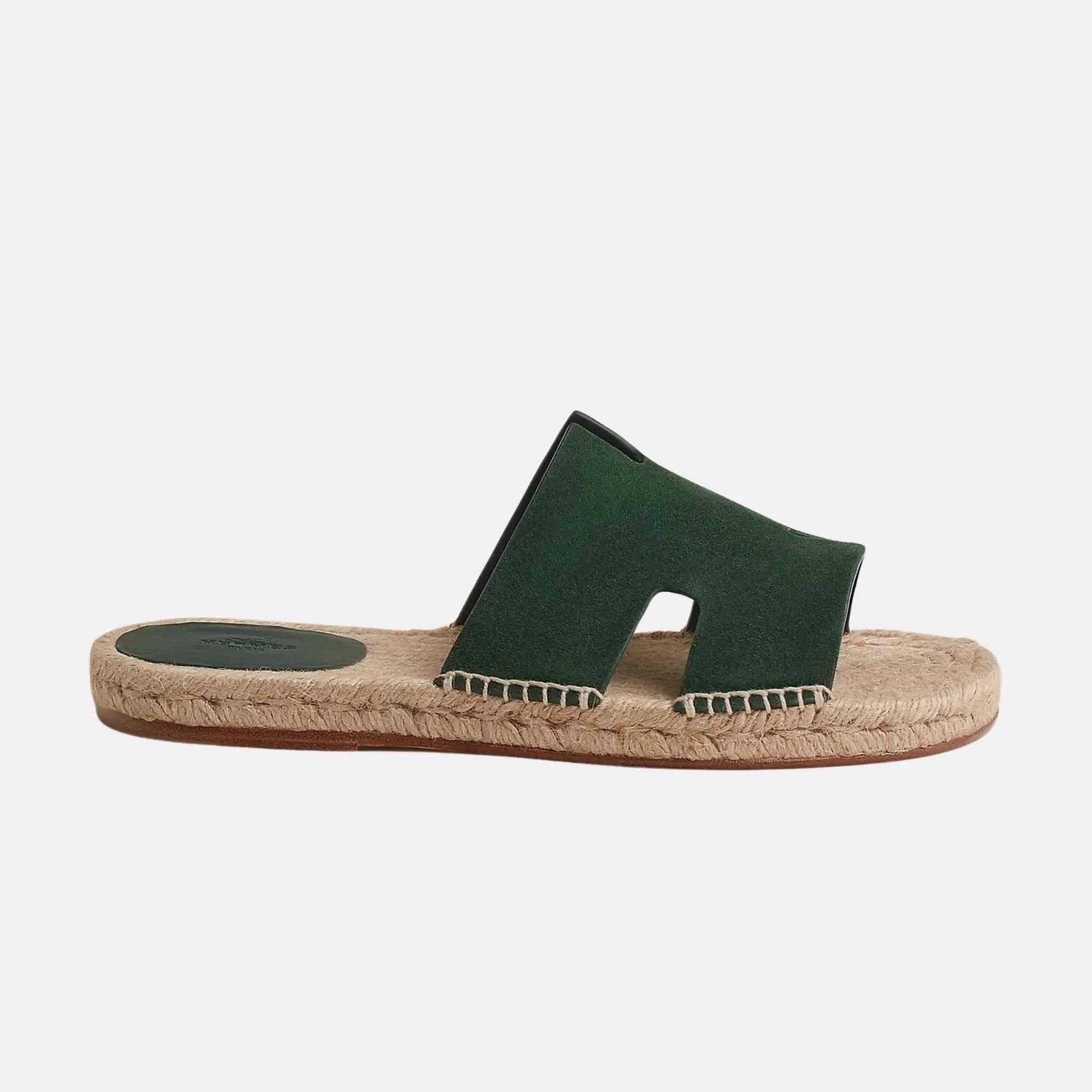 Antigua Espadrille In Suede Goatskin