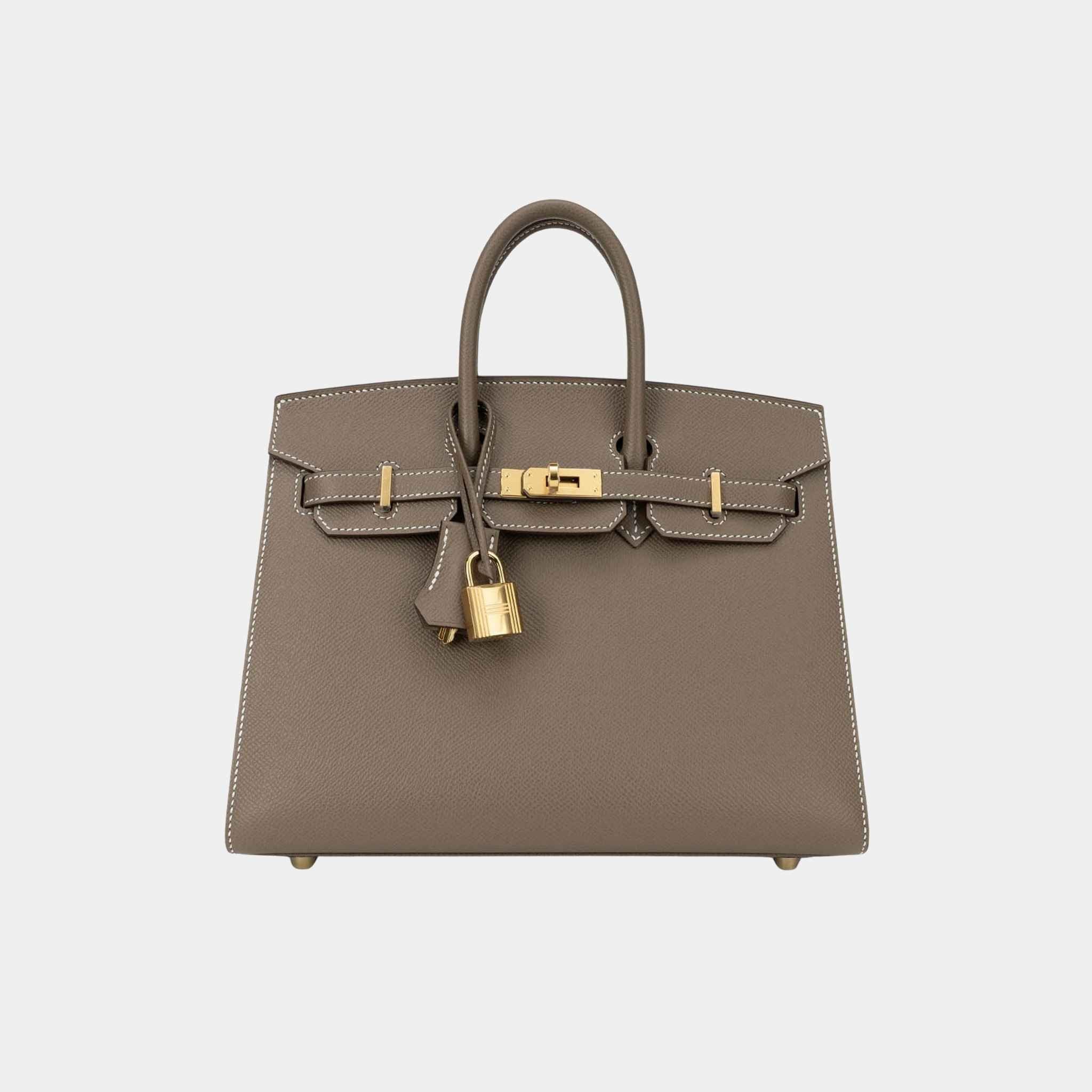 Birkin 25 Epsom Etoupe GHW
