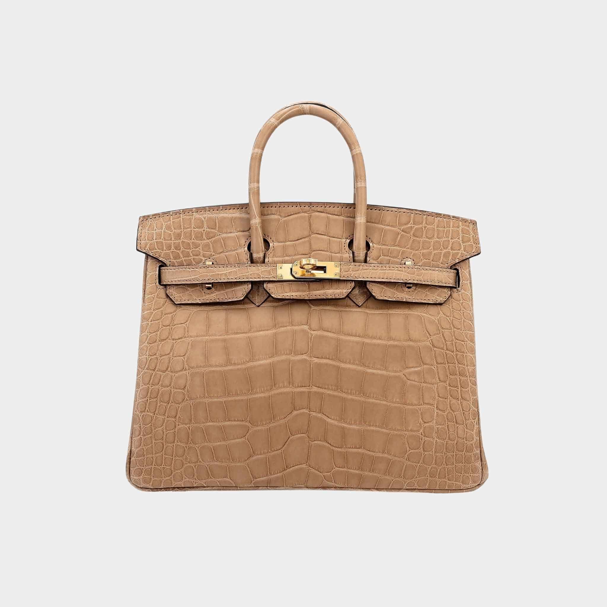 Birkin 25 Matte Alligator Chai GHW