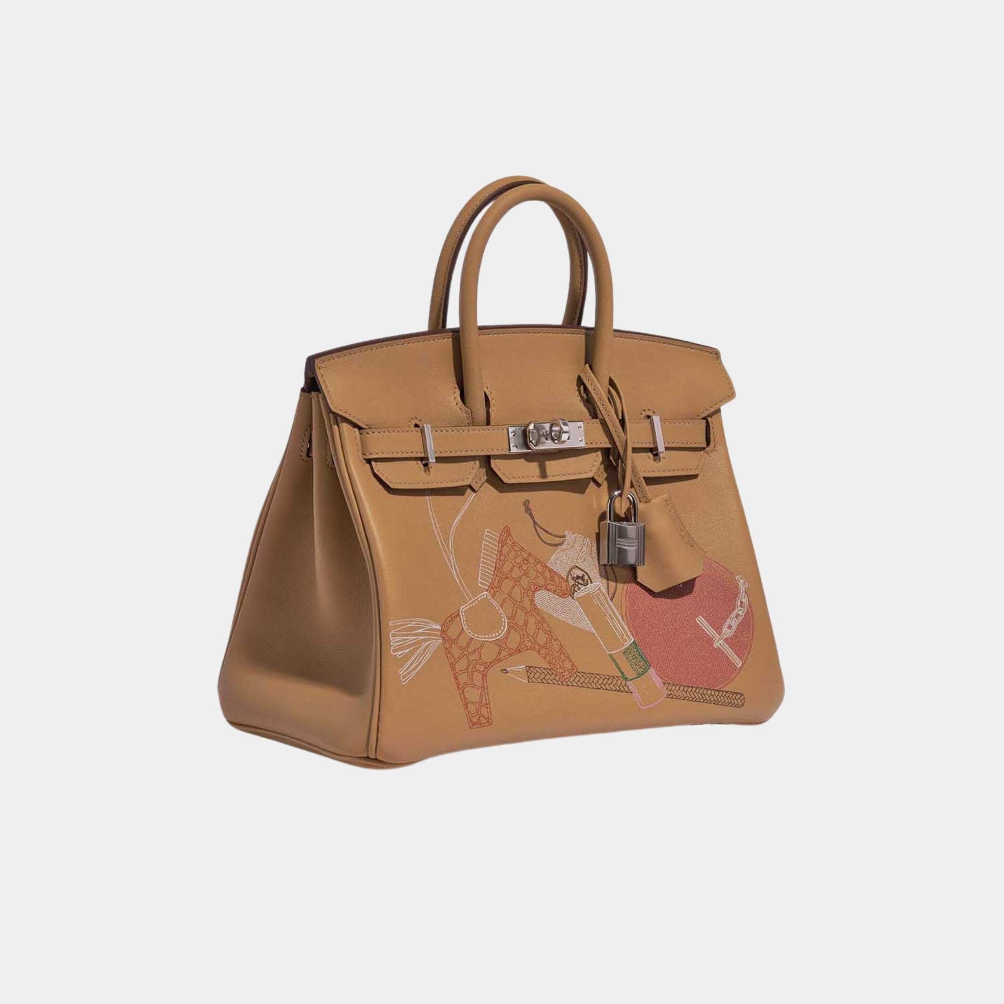 Birkin 25 Swift Biscuit In and Out