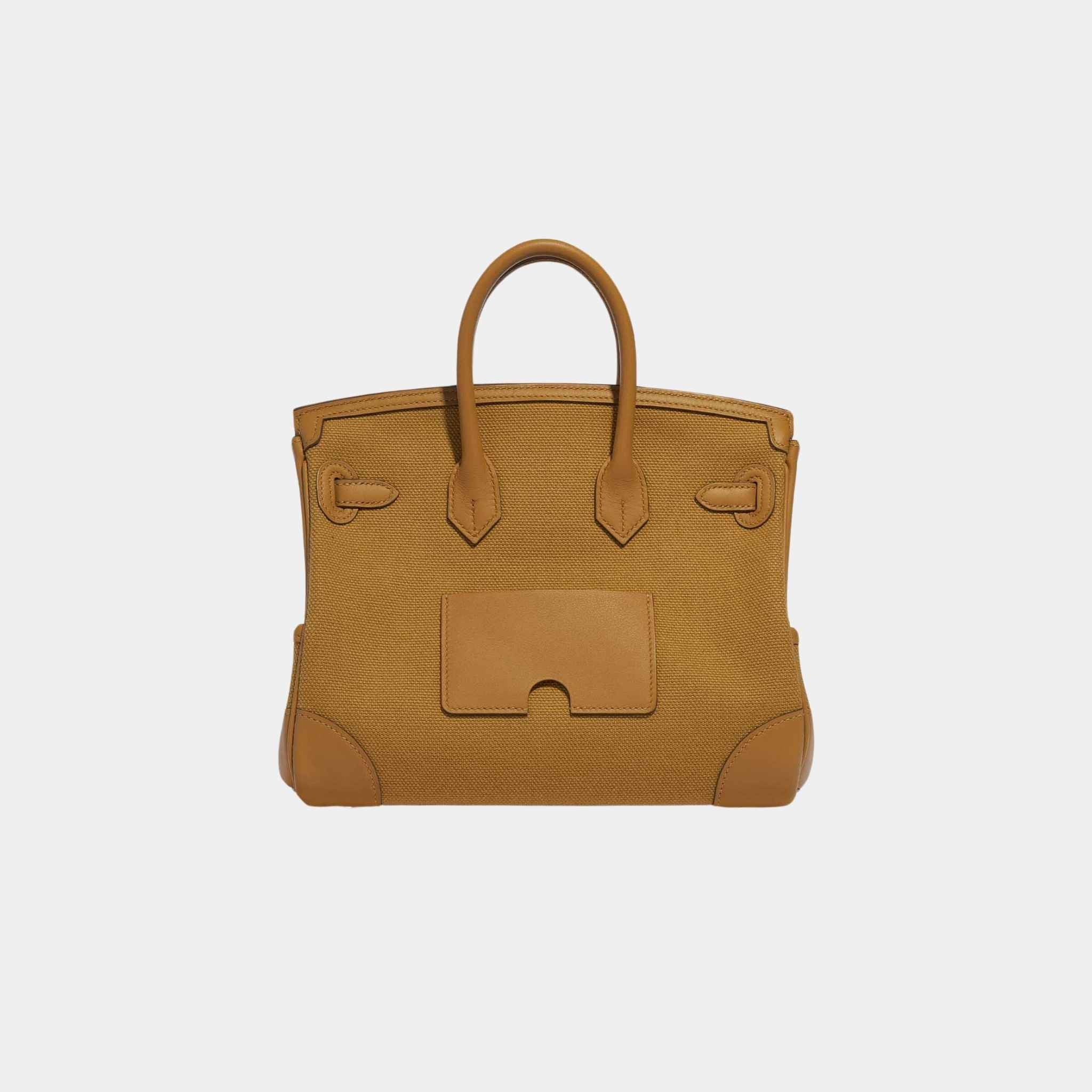 Birkin Cargo 25 Toile Goeland Veau Swift Desert Sesame