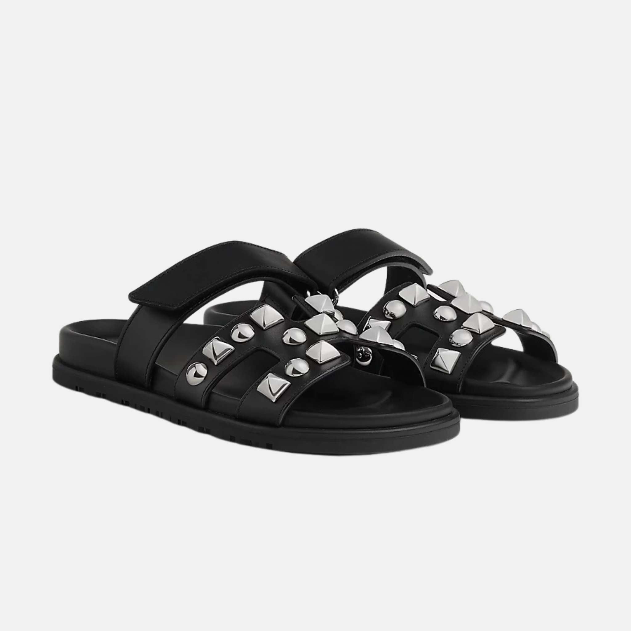Chypre Sandal Calfskin With Medor Studs Women