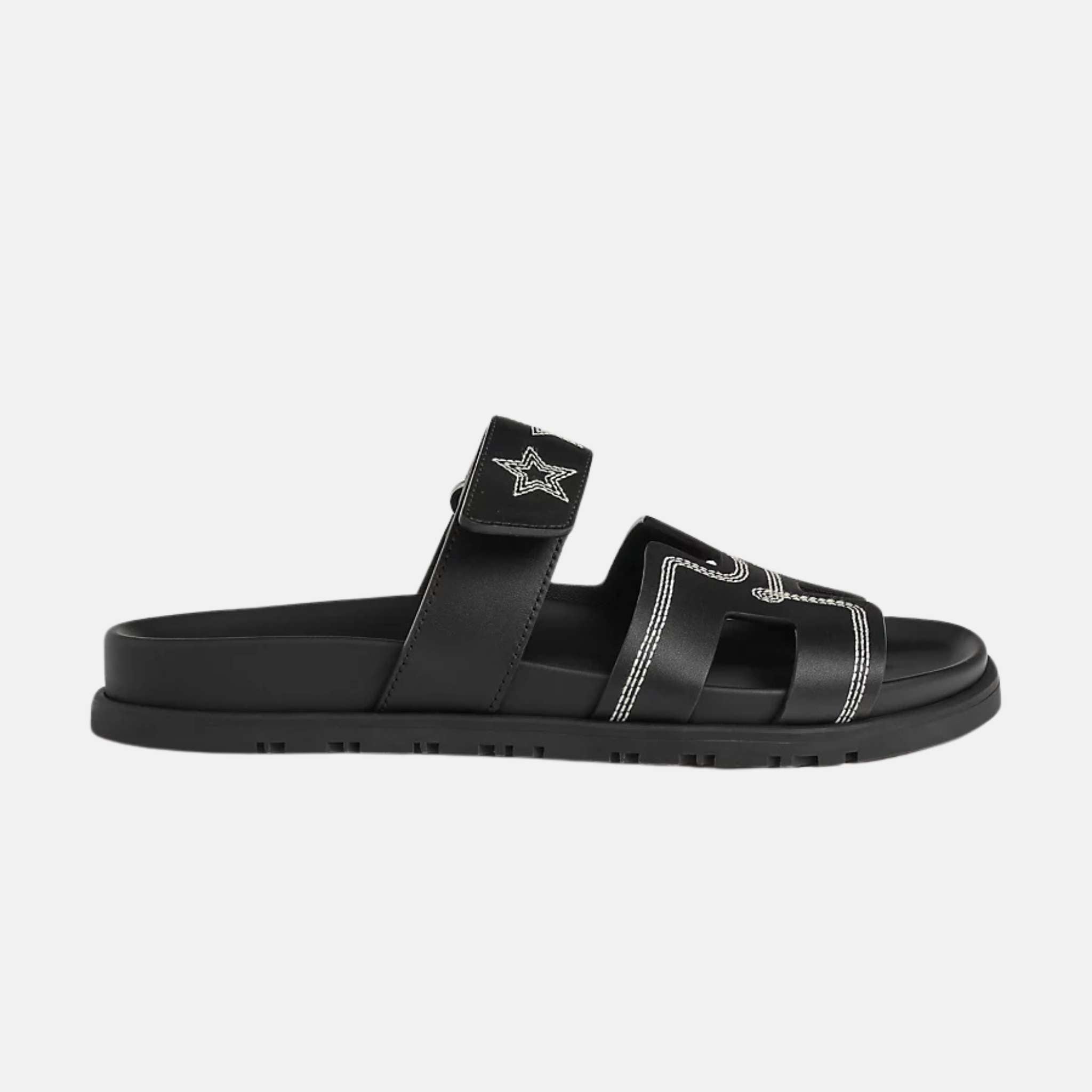 Chypre Sandal Embroidered Calfskin Stars Women