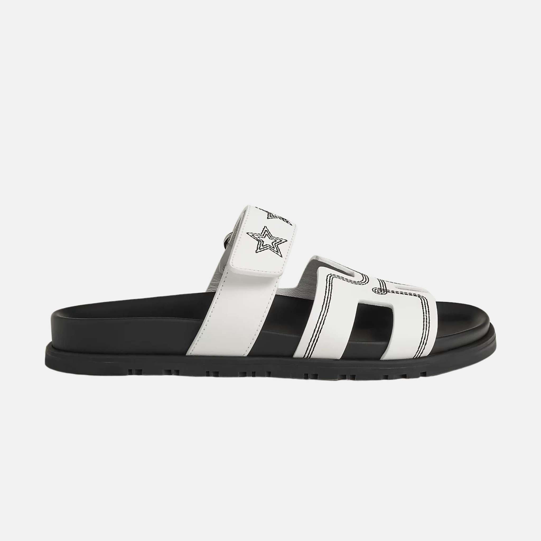 Chypre Sandal Embroidered Calfskin Stars Women