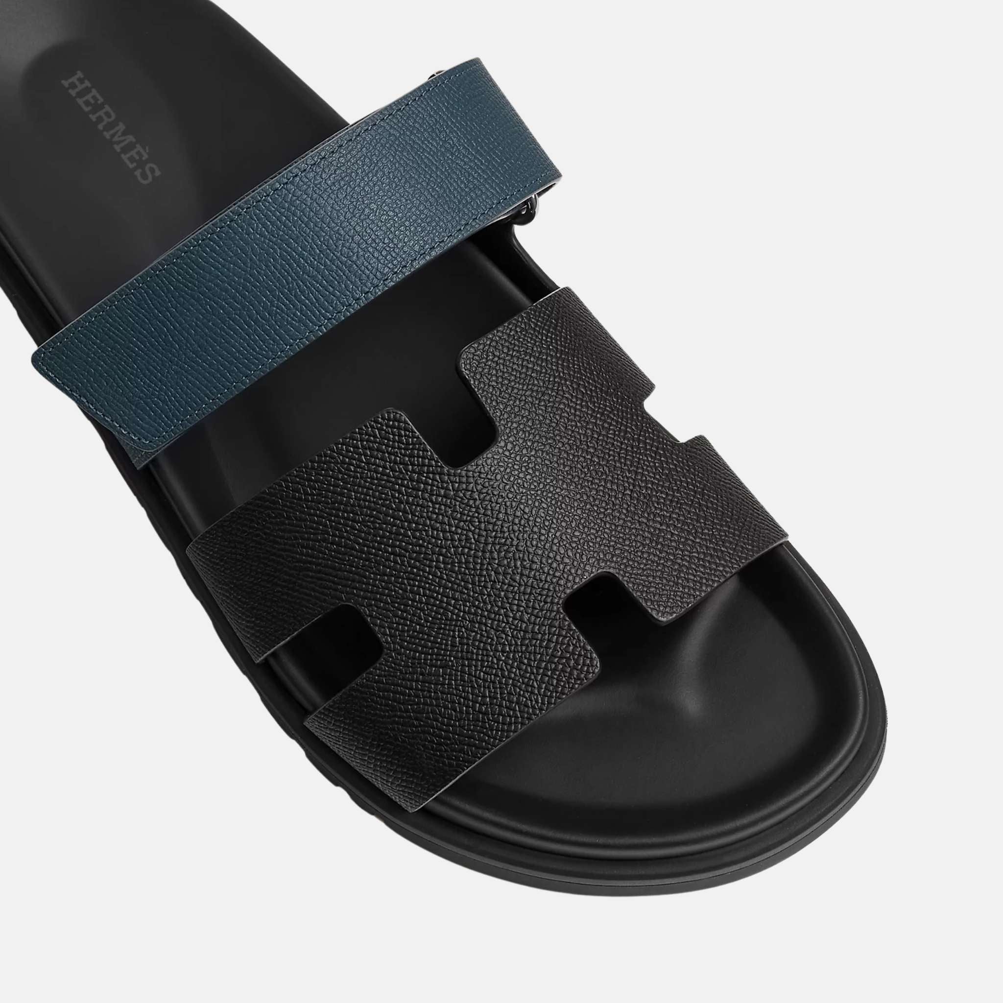 Chypre Sandal Epsom Black Bleu Men