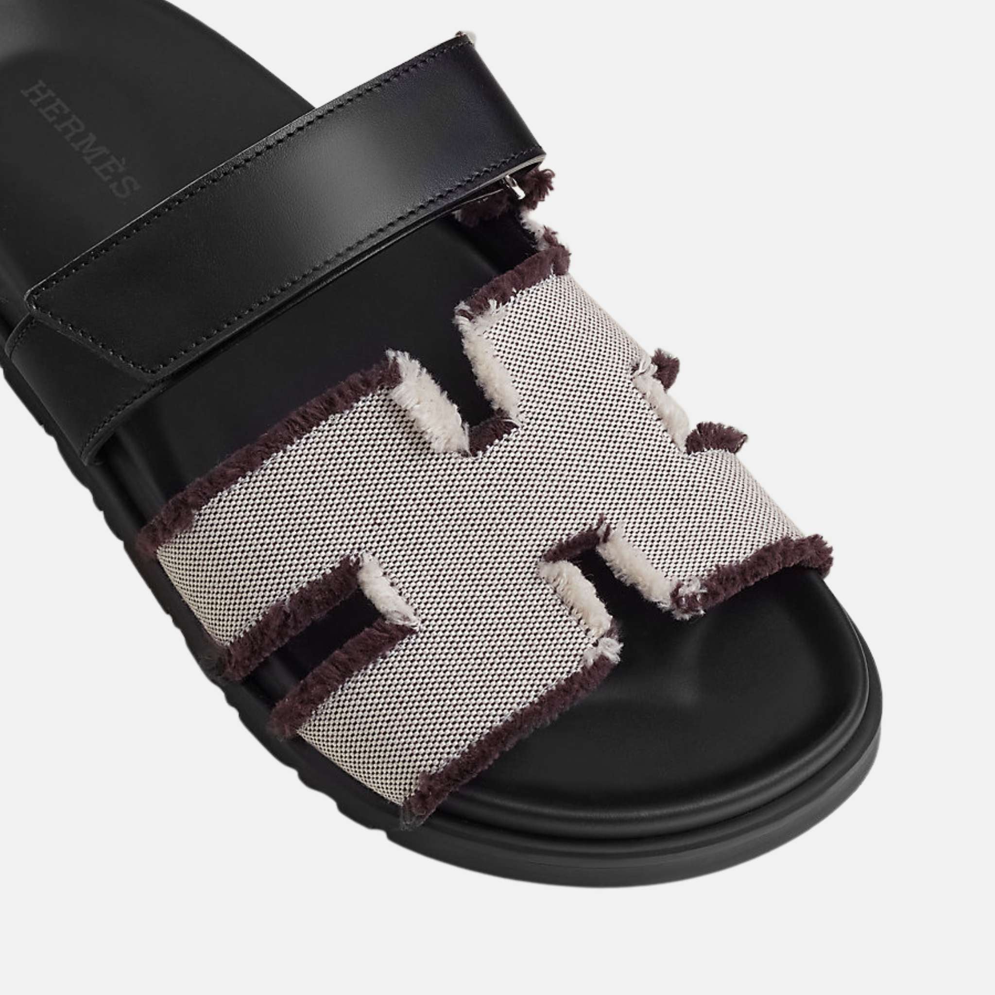 Chypre Sandal Fringed H Canvas Women