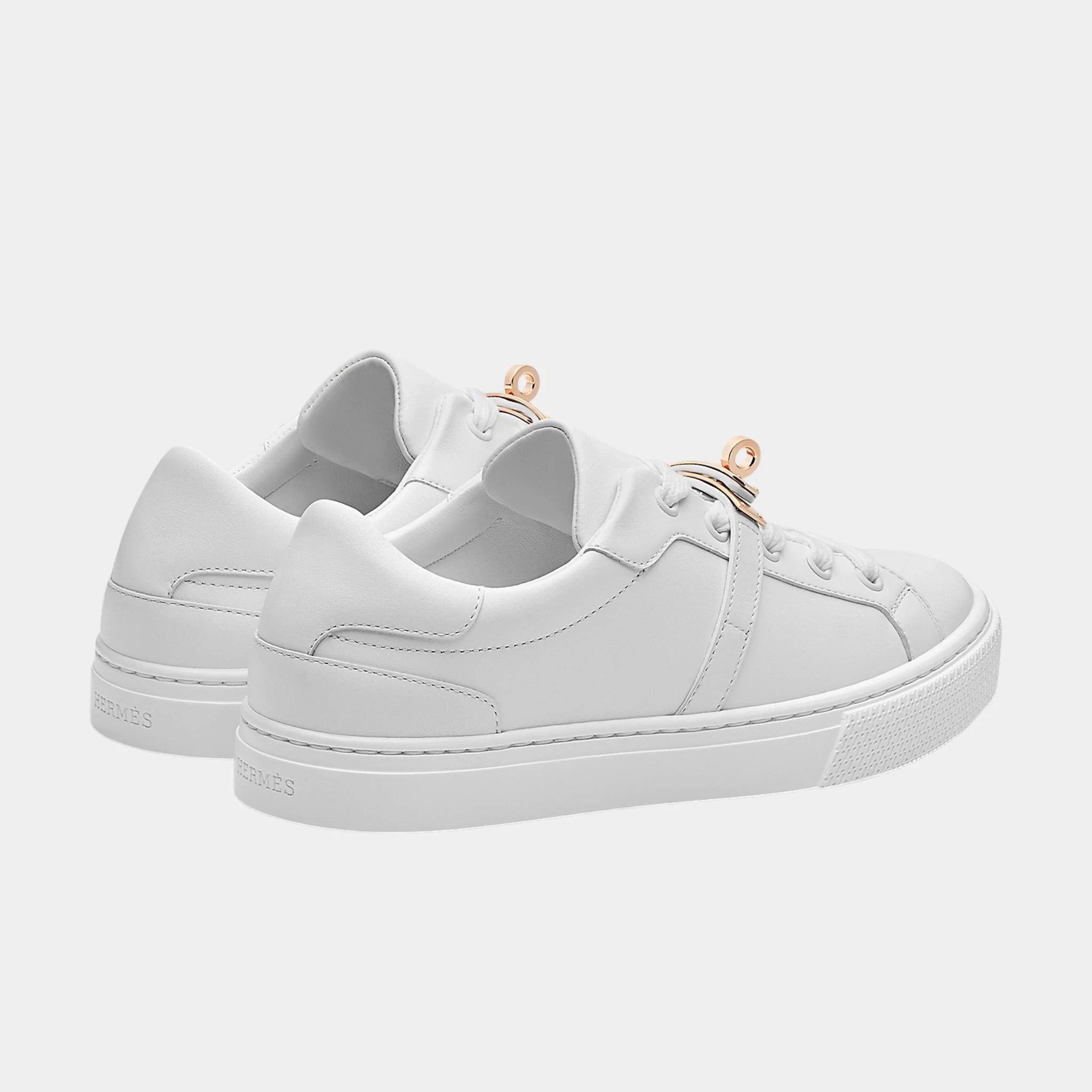 Day Sneaker in Calfskin with Rose Gold Plated Buckle