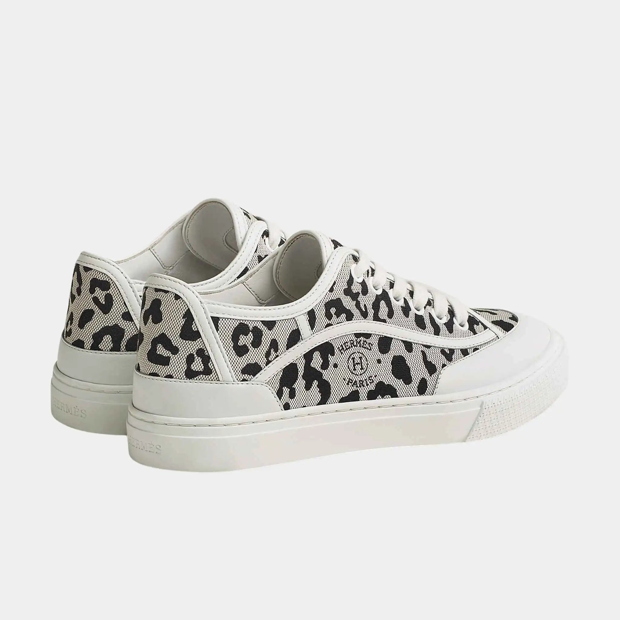 Get Sneakers in Printed H Canvas and Calfskin