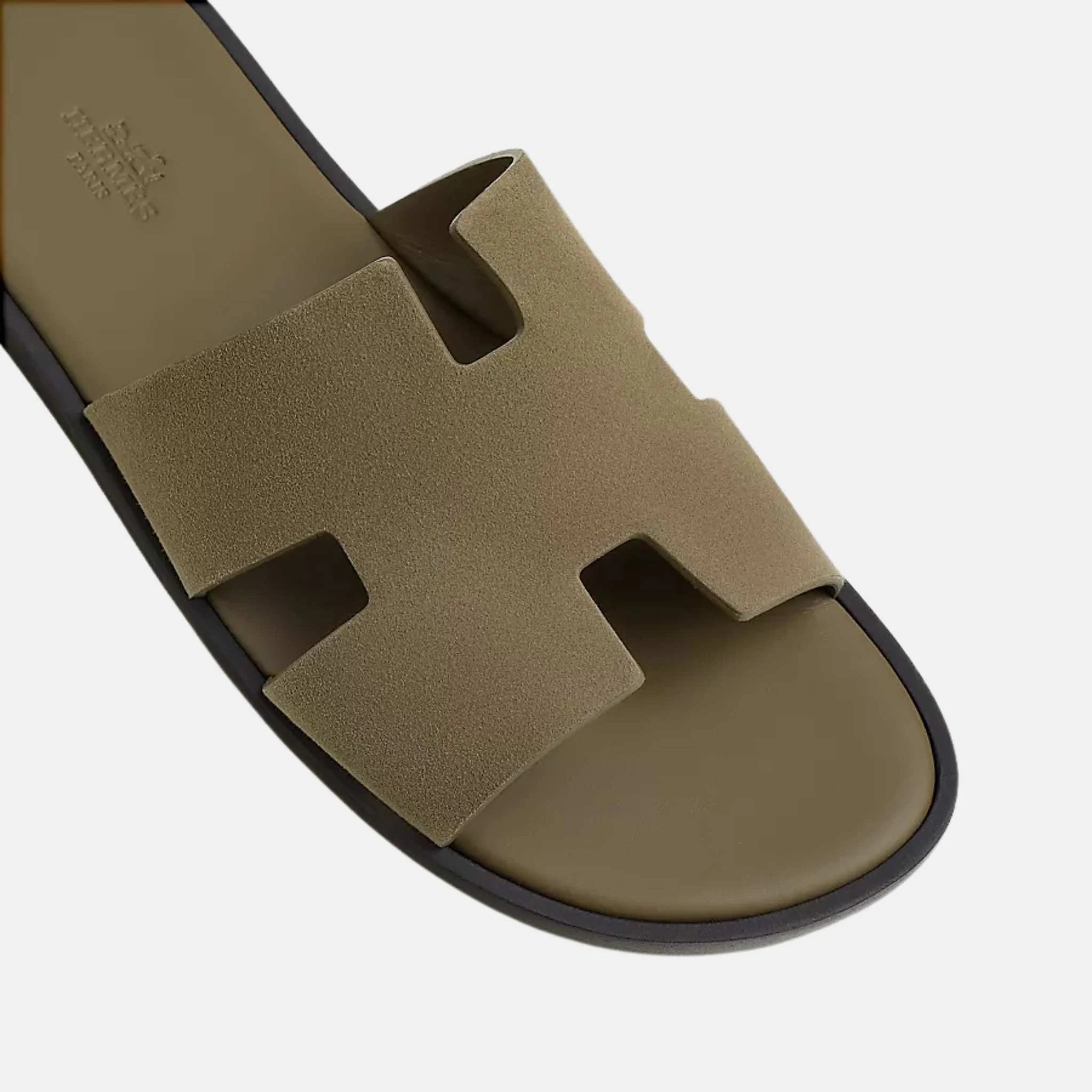 Izmir Sandal In Suede Goatskin