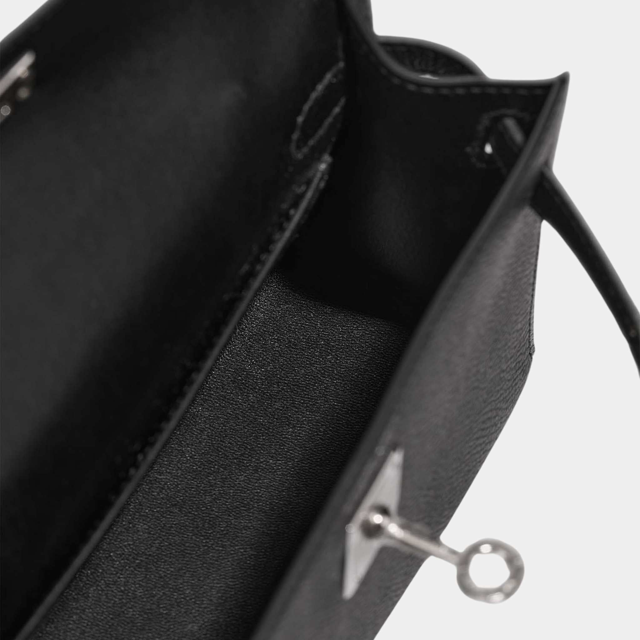 Kelly Mini Epsom Black PHW