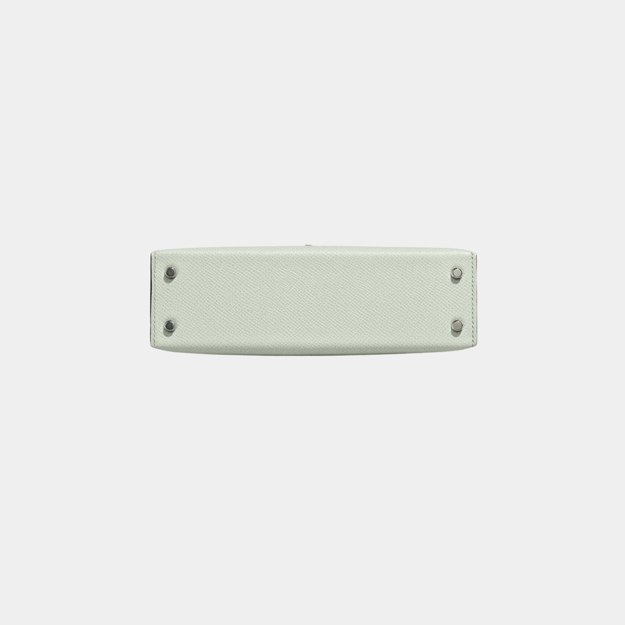 Kelly Mini Epsom Vert Fizz PHW