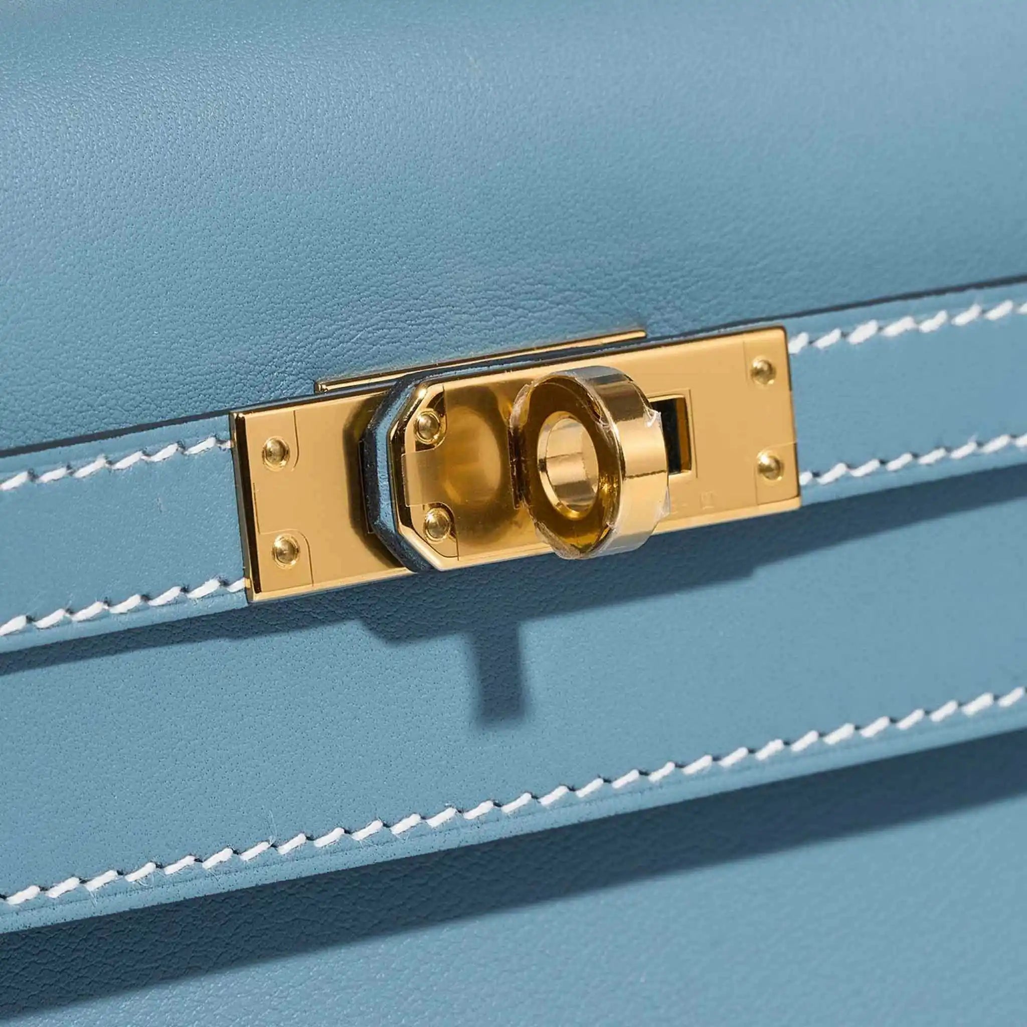 Kelly Pochette Swift Bleu Jean