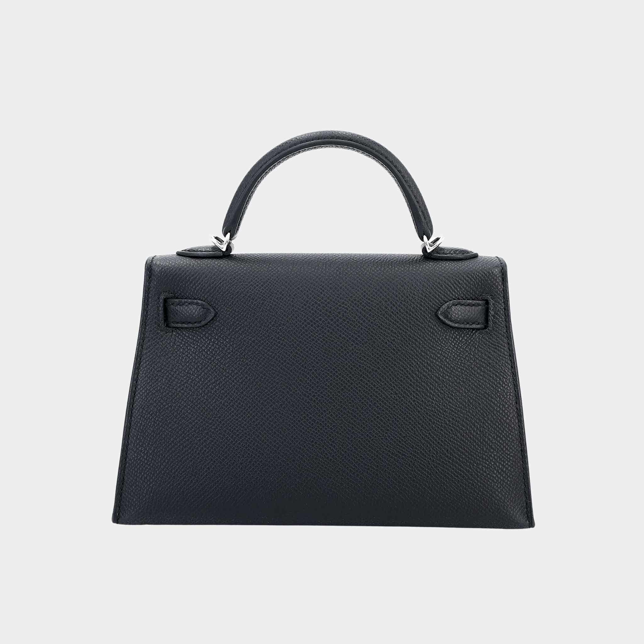 Mini Kelly II Epsom Black ELHW