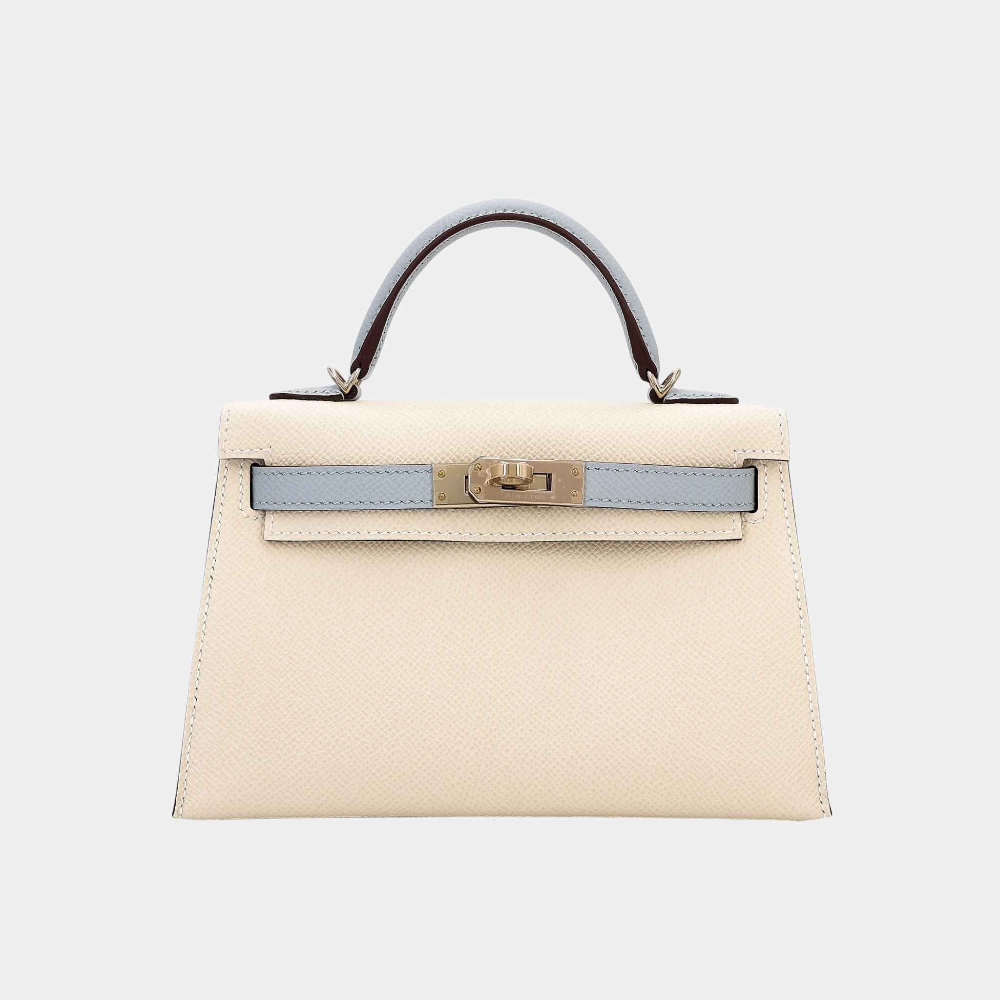Mini Kelly II HSS Epsom Craie/Bleu Glacier PBHW