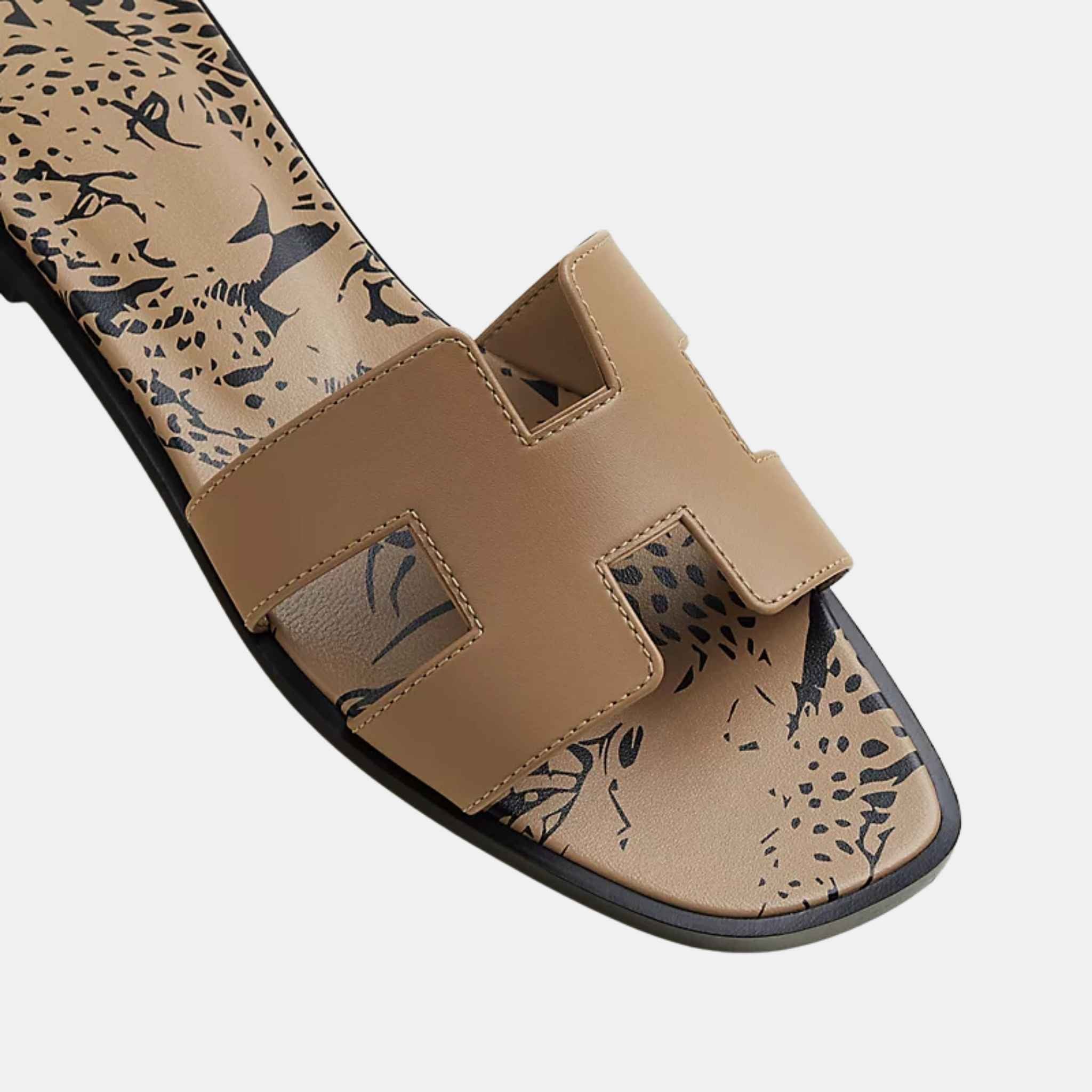 Oran Sandals Calfskin Beige Argile