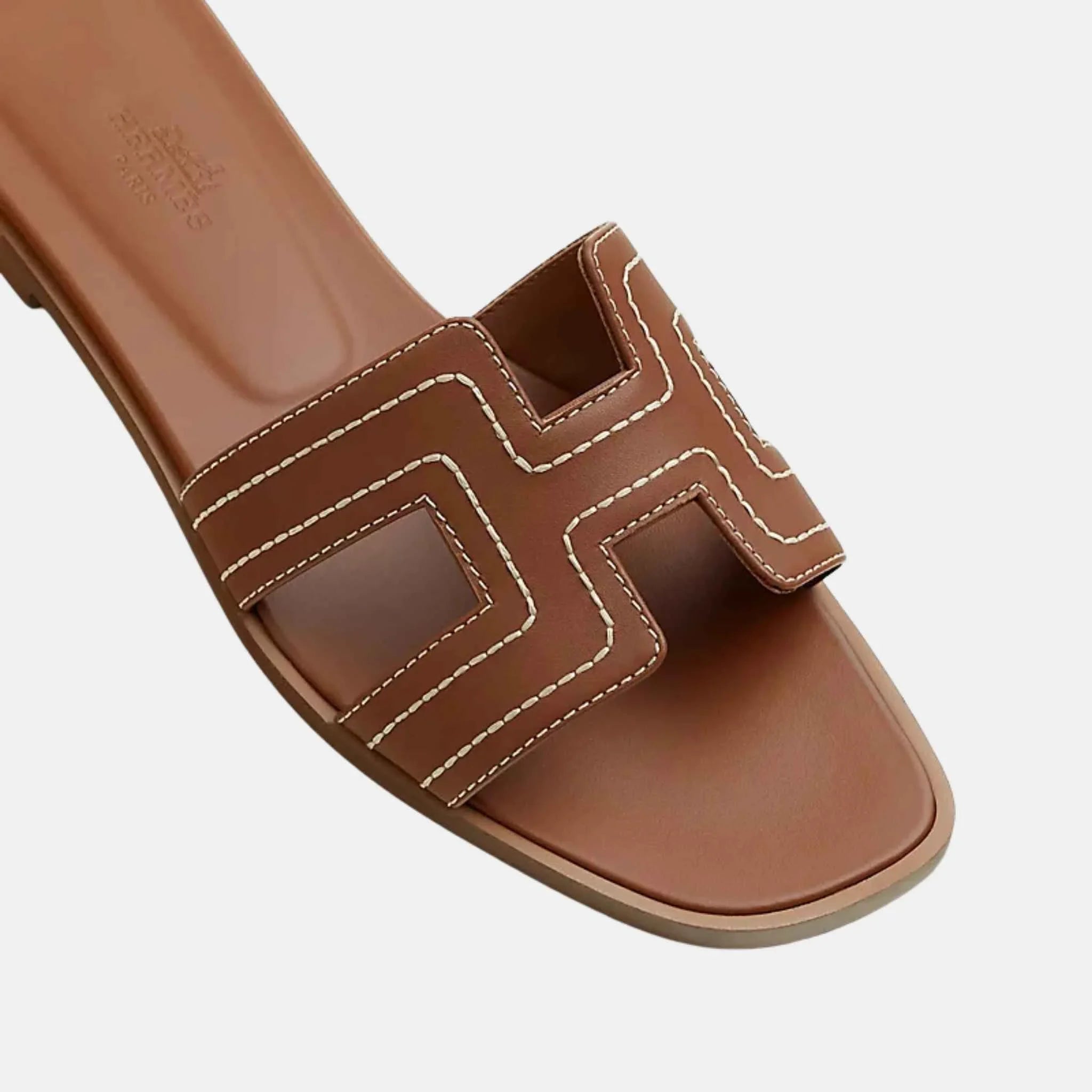 Oran Sandal Embroidered Calfskin