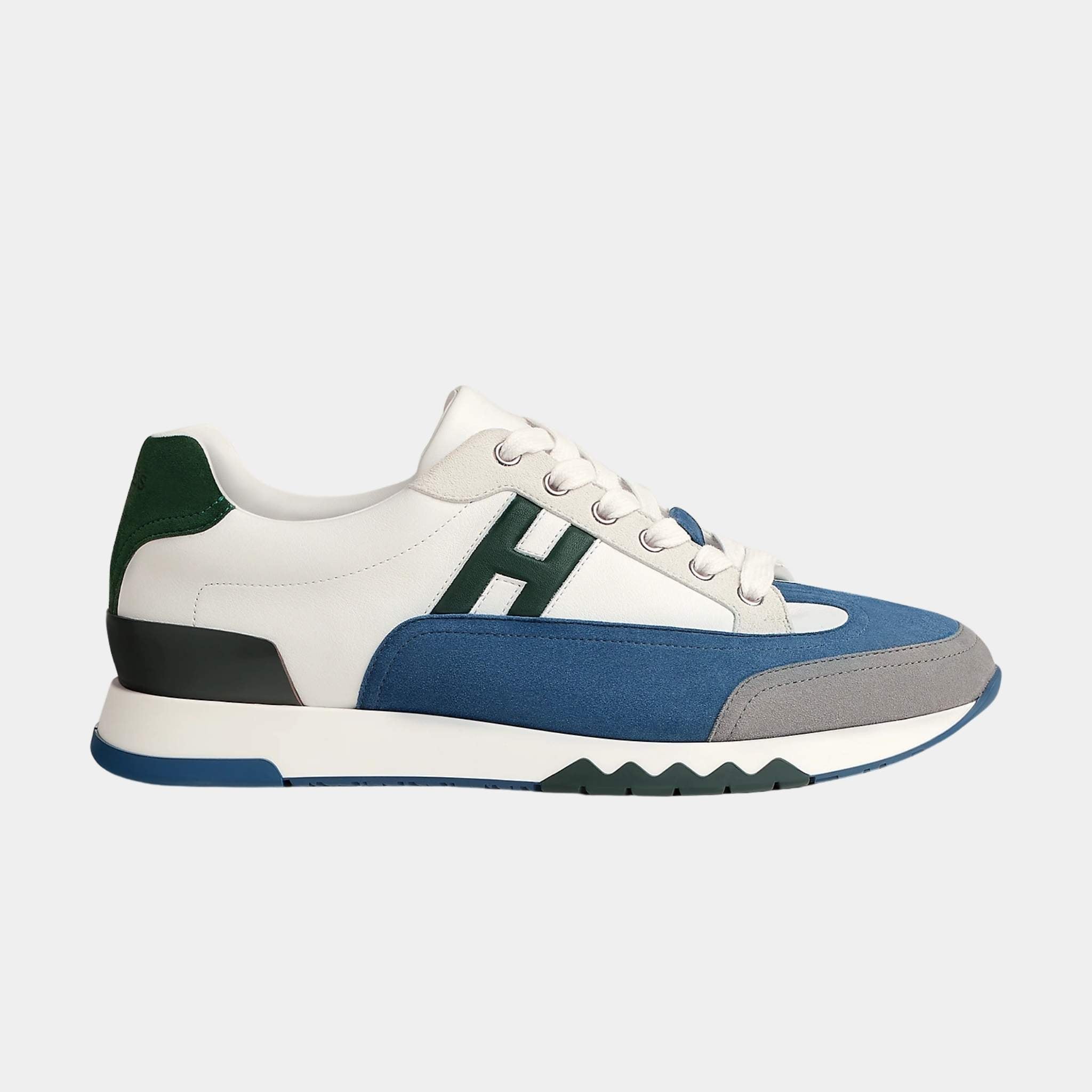 Trail Sneaker Multicolore Suede and Calfskin