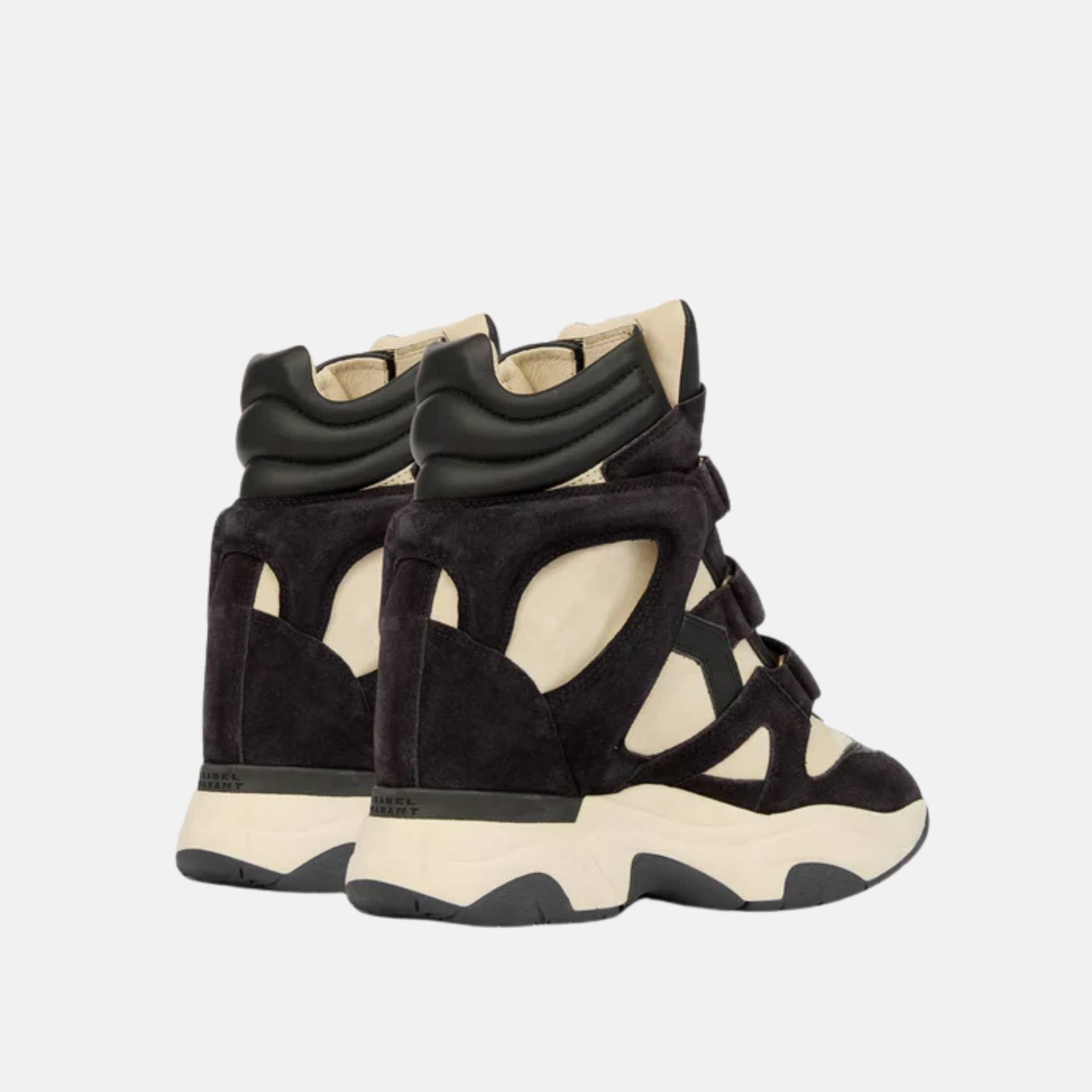 Balskee Wedge Sneakers In Suede Calfskin Leather