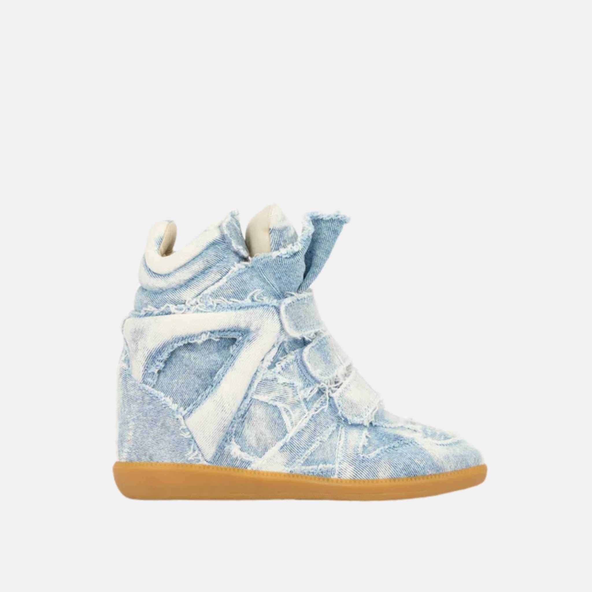 Bekett Wedge Sneakers In Denim