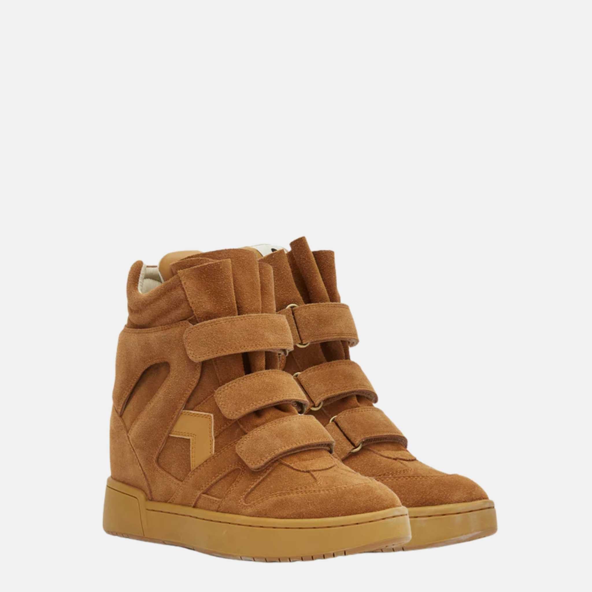 IM3 High Top Wedge Sneakers In Leather