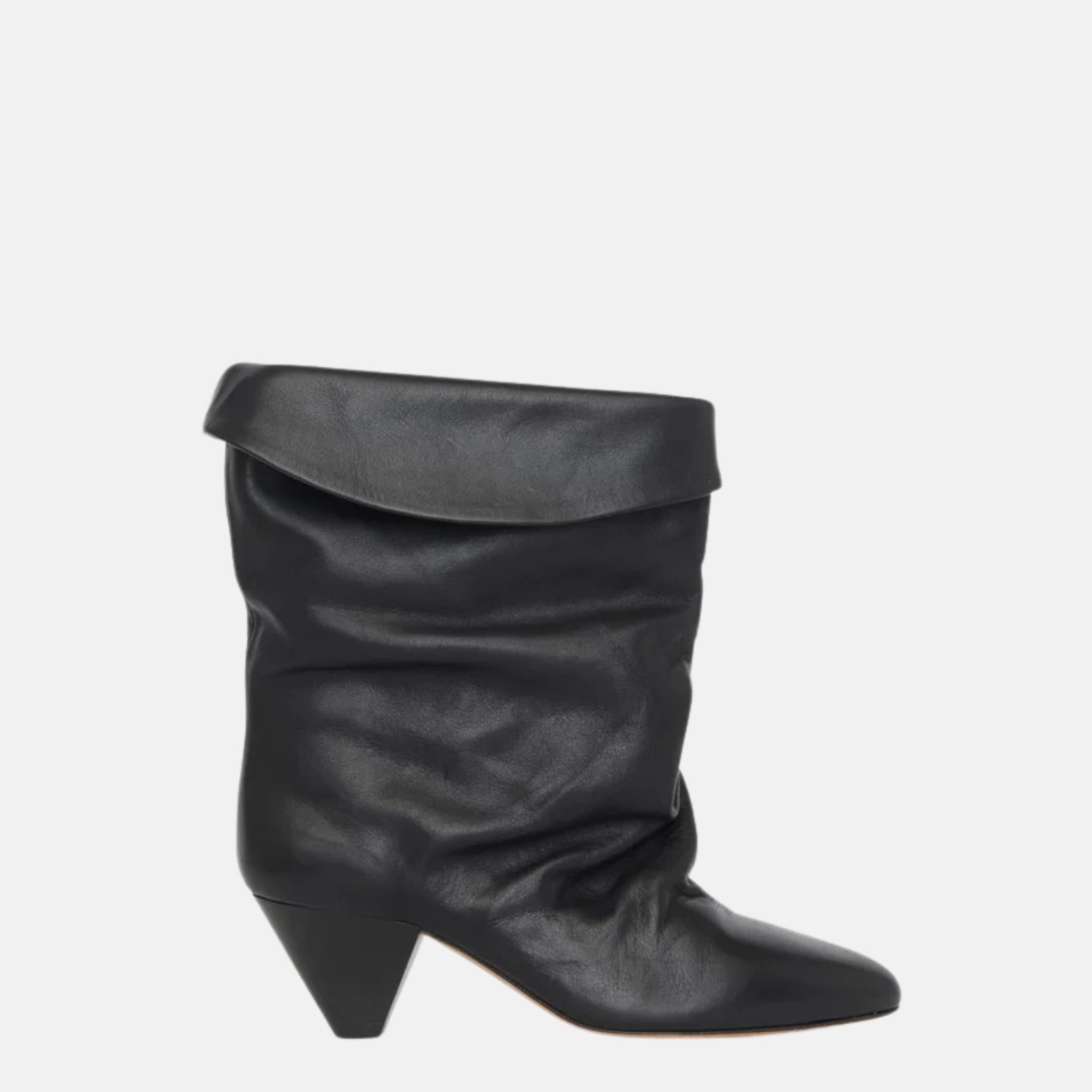 Ryska High Heeled Draped Boots