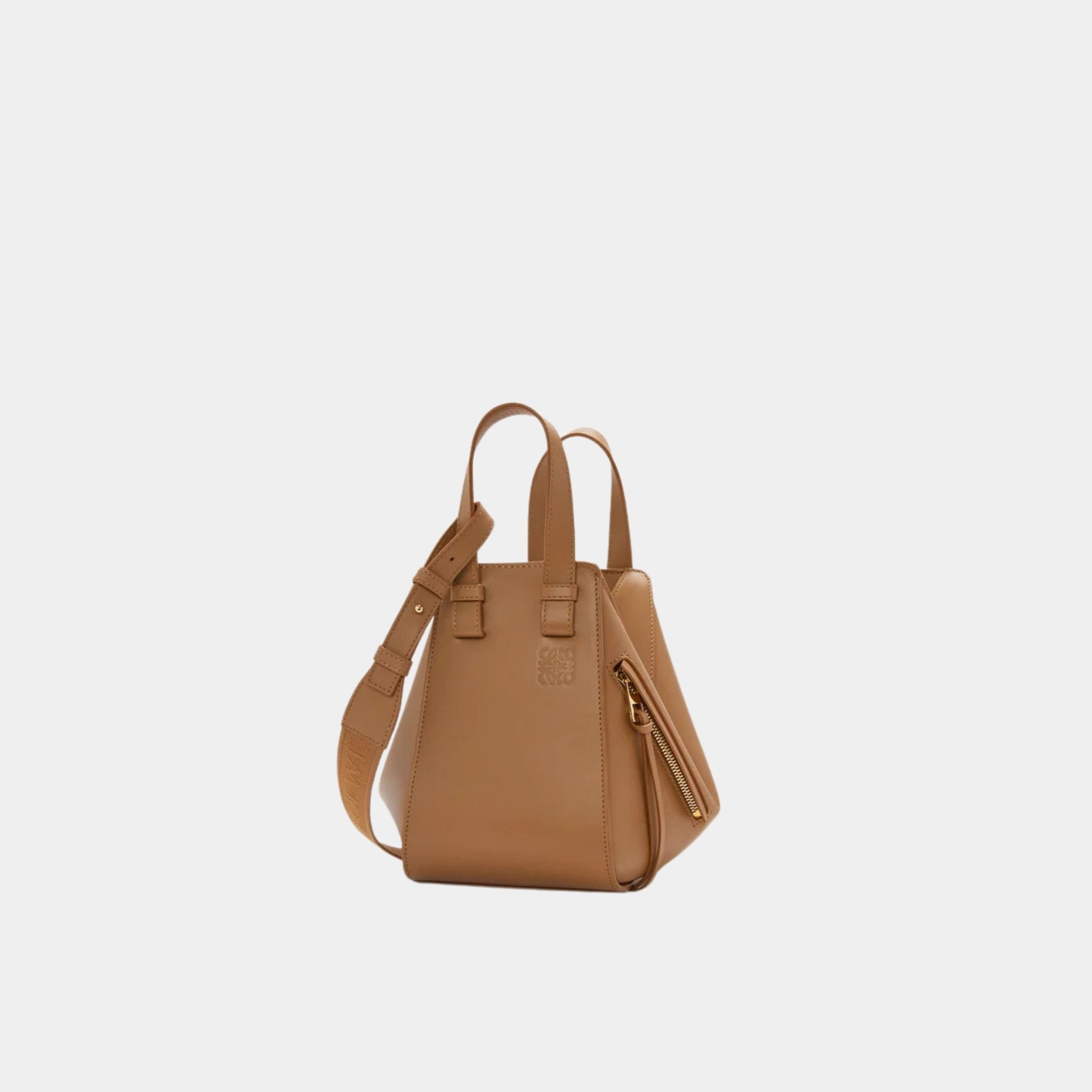 Compact Hammock Bag In Satin Calfskin