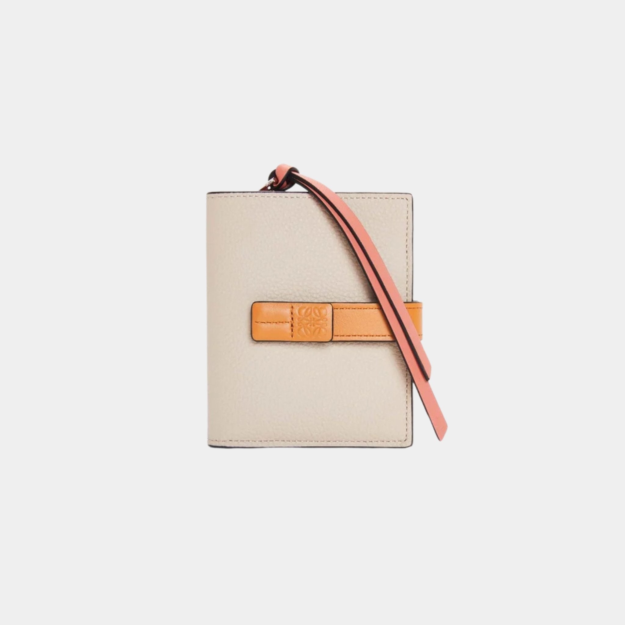 Compact Zip Wallet In Soft Grained Calfskin